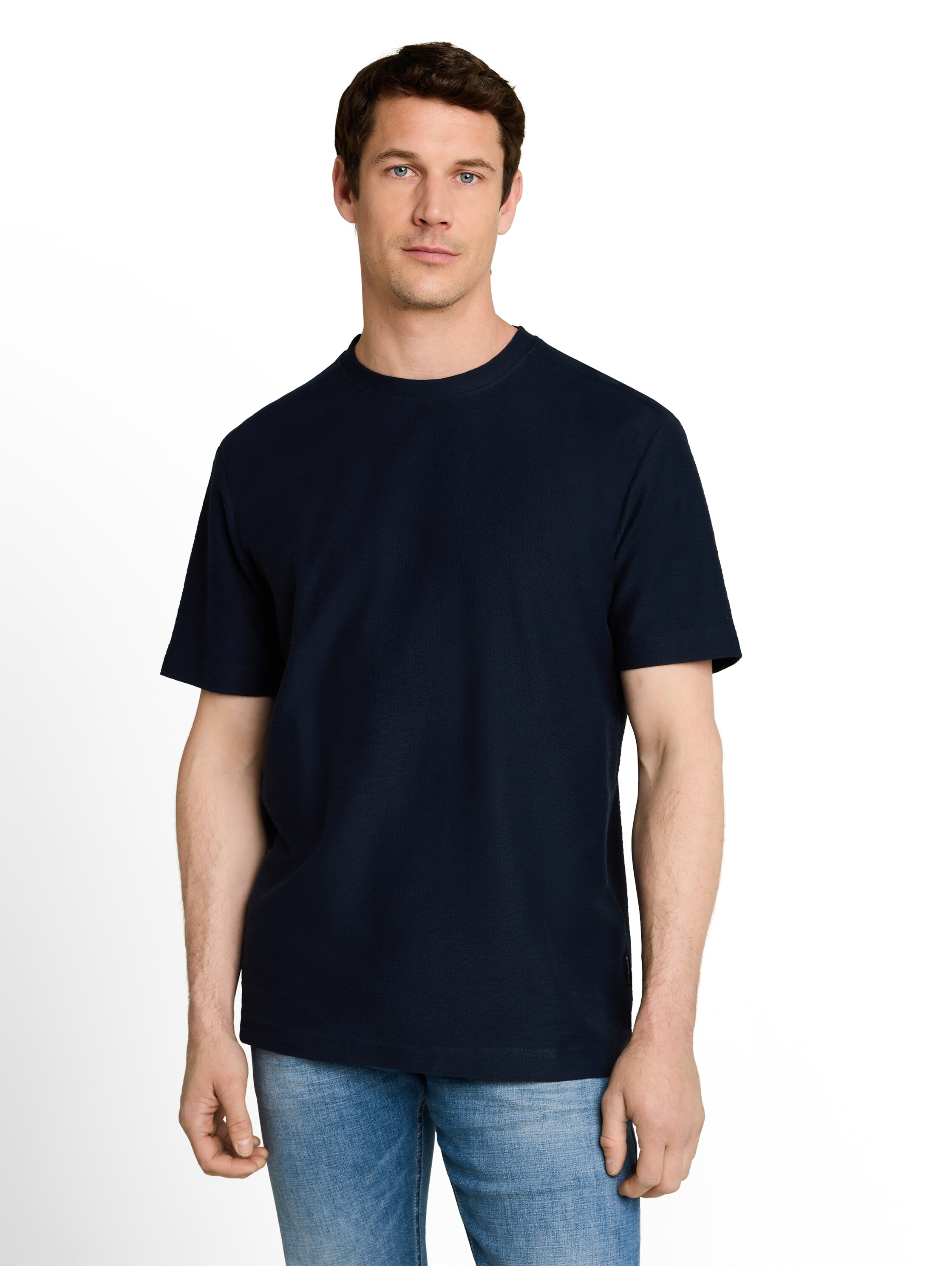 TOM TAILOR Kurzarmshirt unifarben