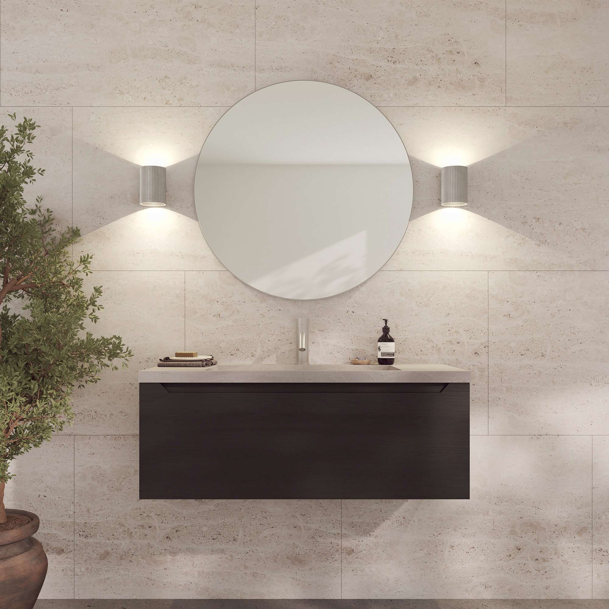 Loevschall Wandspiegel »Refine Wandspiegel rund – stilvoller Designspiegel günstig online kaufen