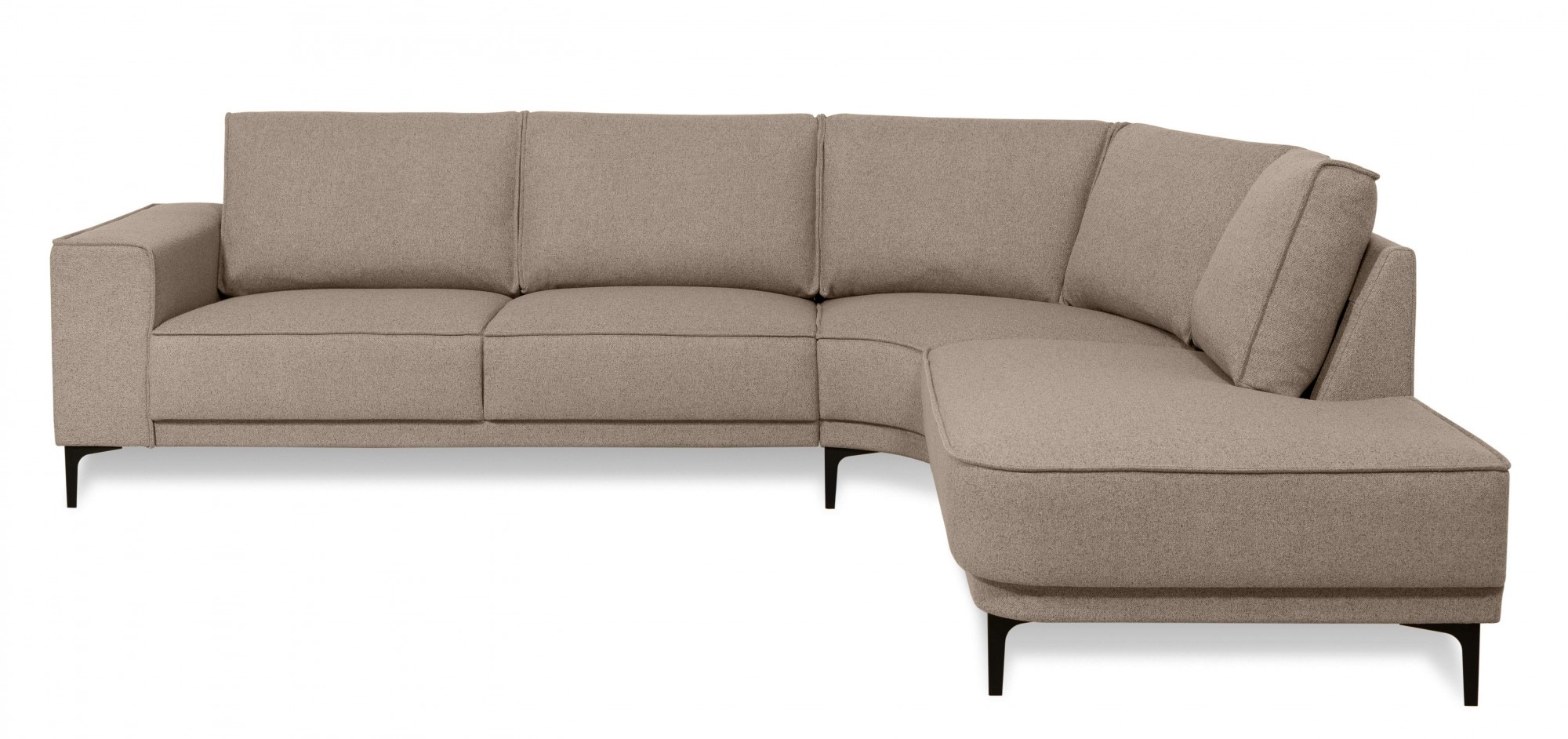 Places of Style Ecksofa »Casina«, mit abgerundeter Ottomane, in einem weich günstig online kaufen