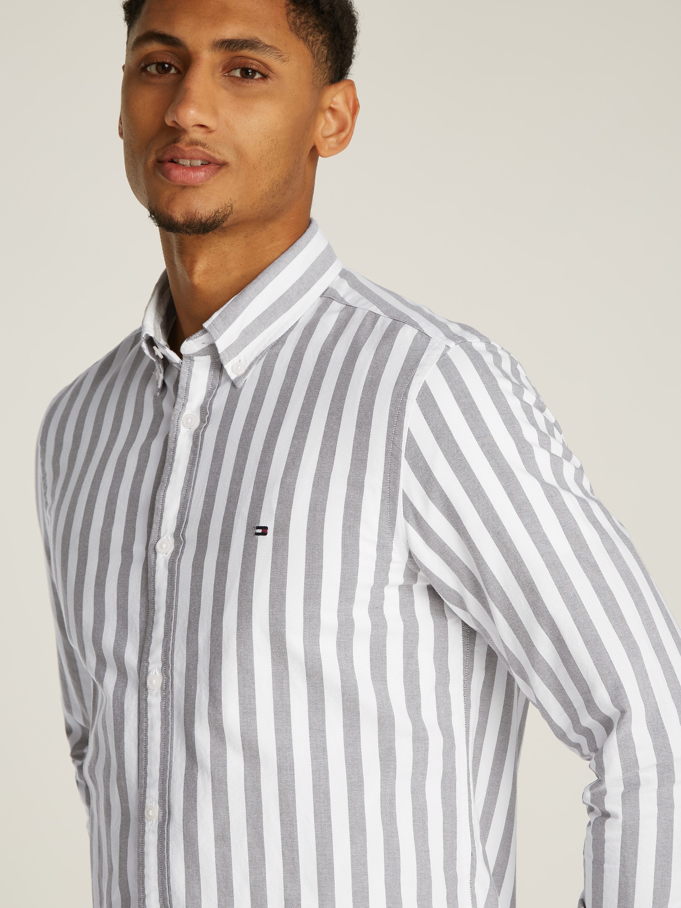 Tommy Hilfiger Businesshemd »OXFORD BOLD STRIPE SF SHIRT«