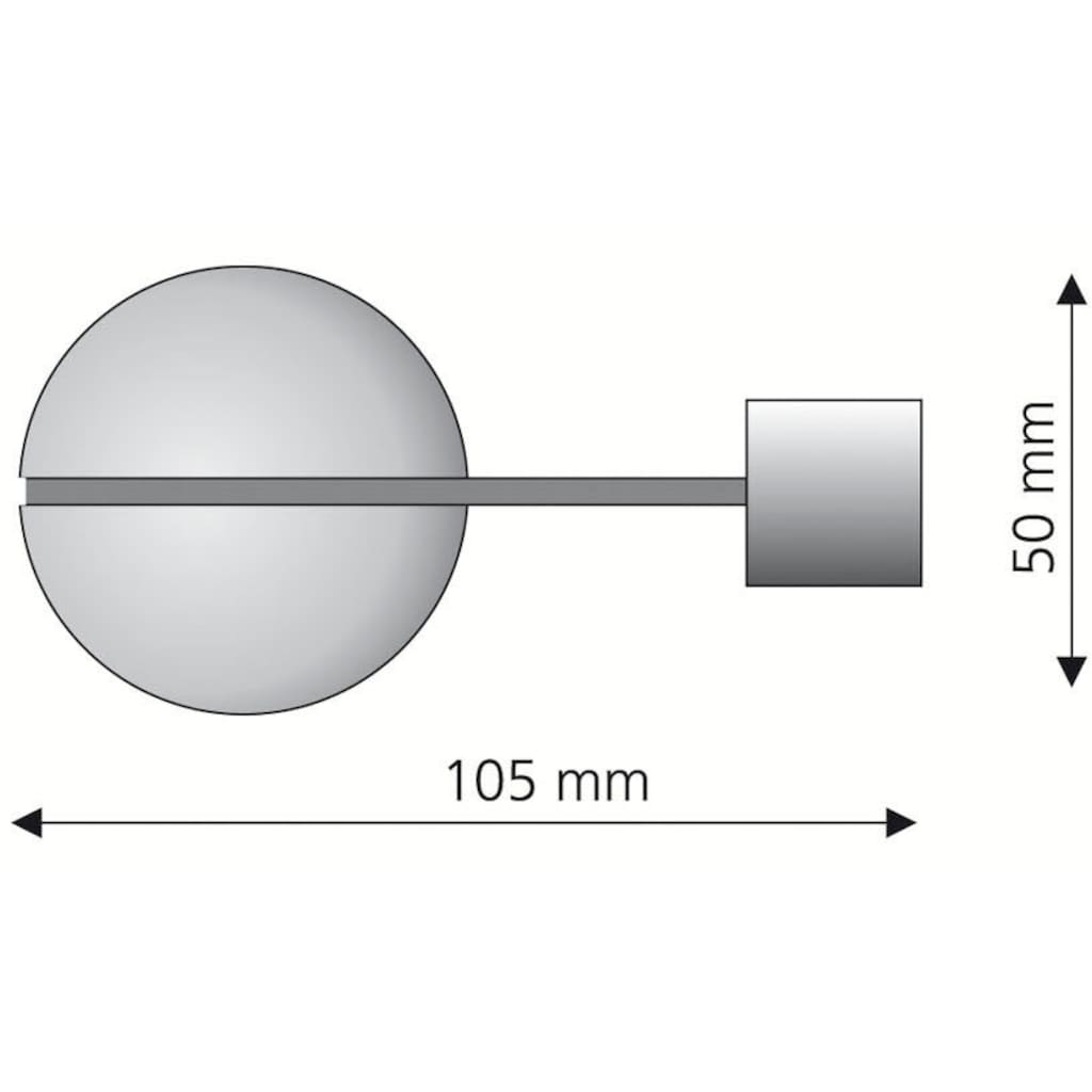 Liedeco Gardinenstangen-Endstück »Endstück, Endknopf "Skandinavia" Harsens«, (1 St.)