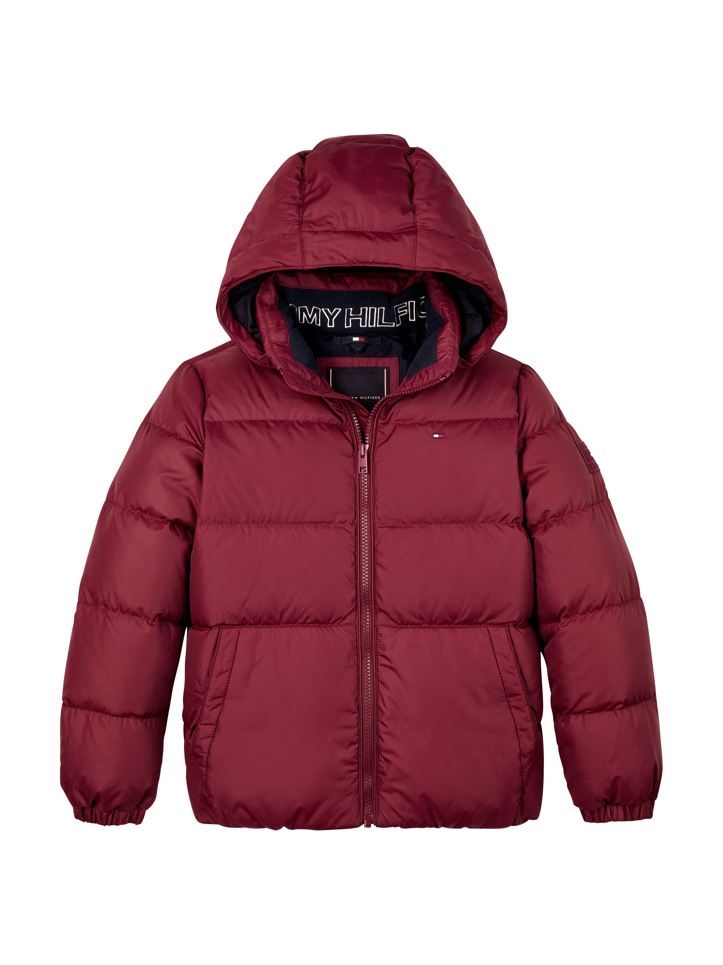 Tommy Hilfiger Daunenjacke »ESSENTIAL DOWN JACKET«, mit Kapuze, mit Logo-Patch