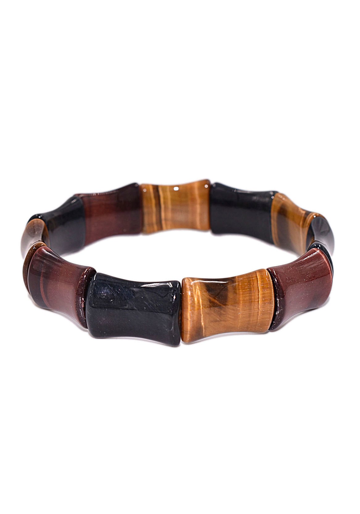 Firetti Armband »Schmuck Geschenk Armschmuck Armkette Edelstein Farbstein Tigerauge«, Made in Germany - mit Tigerauge