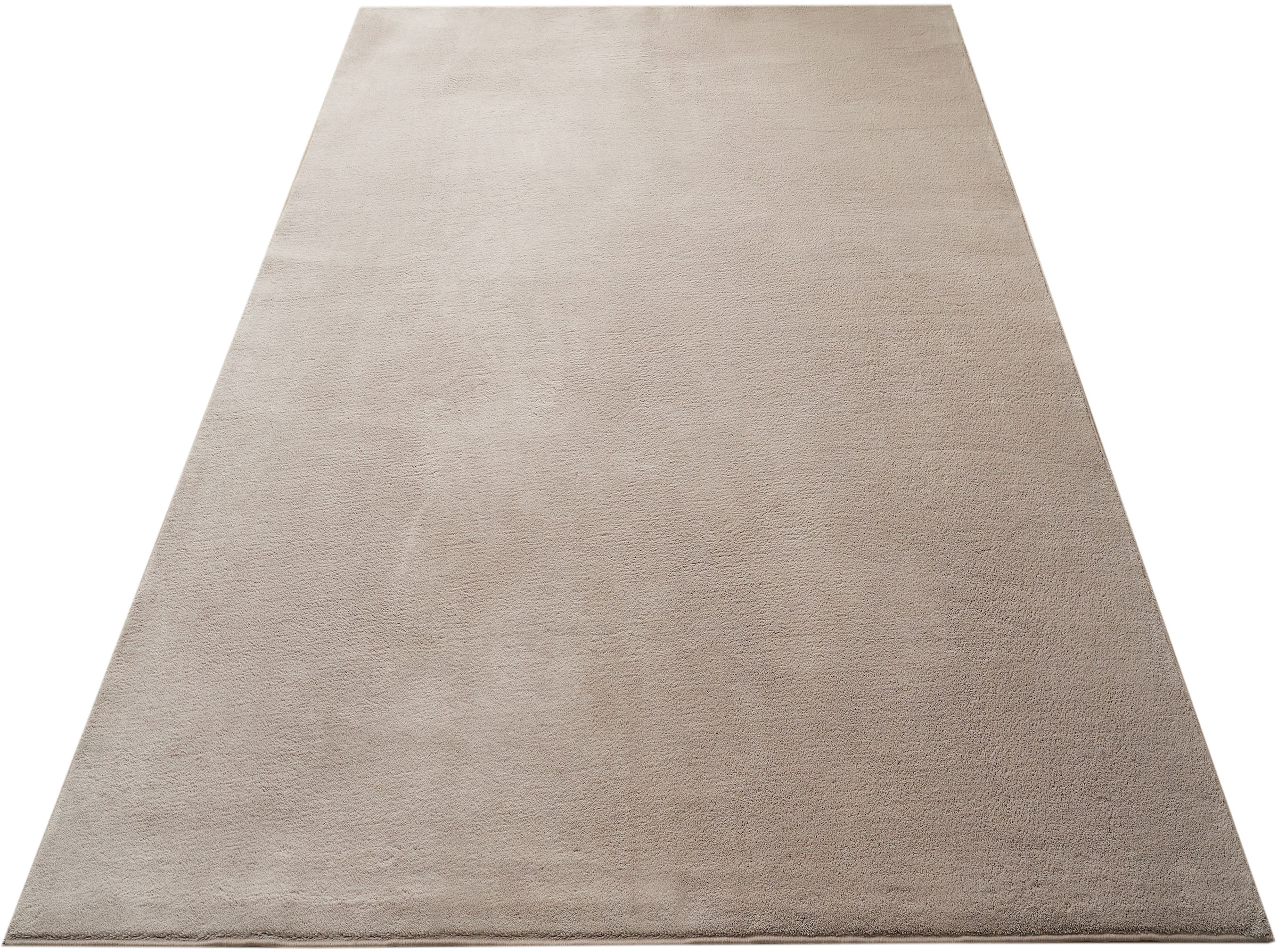my home Teppich »Cali light, weich, modern, waschbar« rechteckig 13 mm Höhe Uni-Farben, kuschelig, & weich, Wohnzimmer, Schlafzimmer, Esszimmer