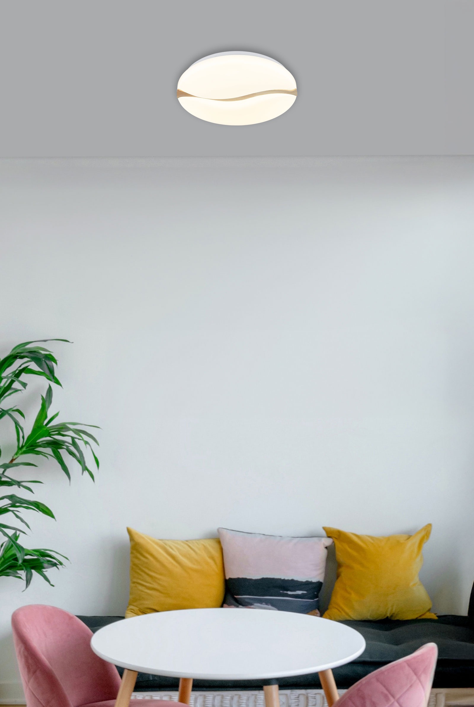 GLOBO LIGHTING Deckenleuchte »LETICIA« LED-Modul 1 Stk. warmweiß - kaltweiß Deckenlampe Wohnzimmer-Leuchte Schlafzimmer-Leuchte Flur Küche