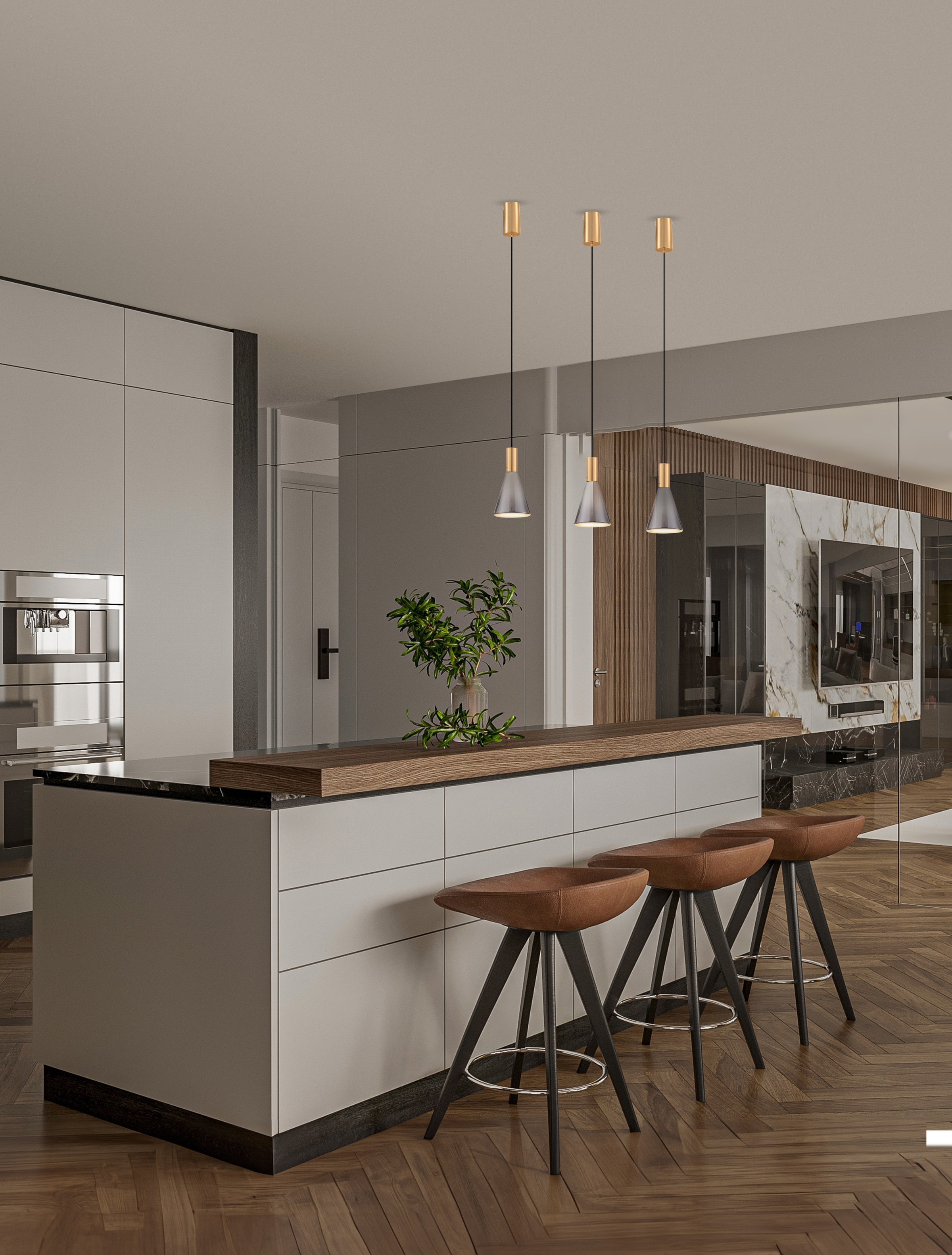 Nova Luce Pendelleuchte »VOI« LED-Modul 1 Stk. Warmweiß günstig online kaufen