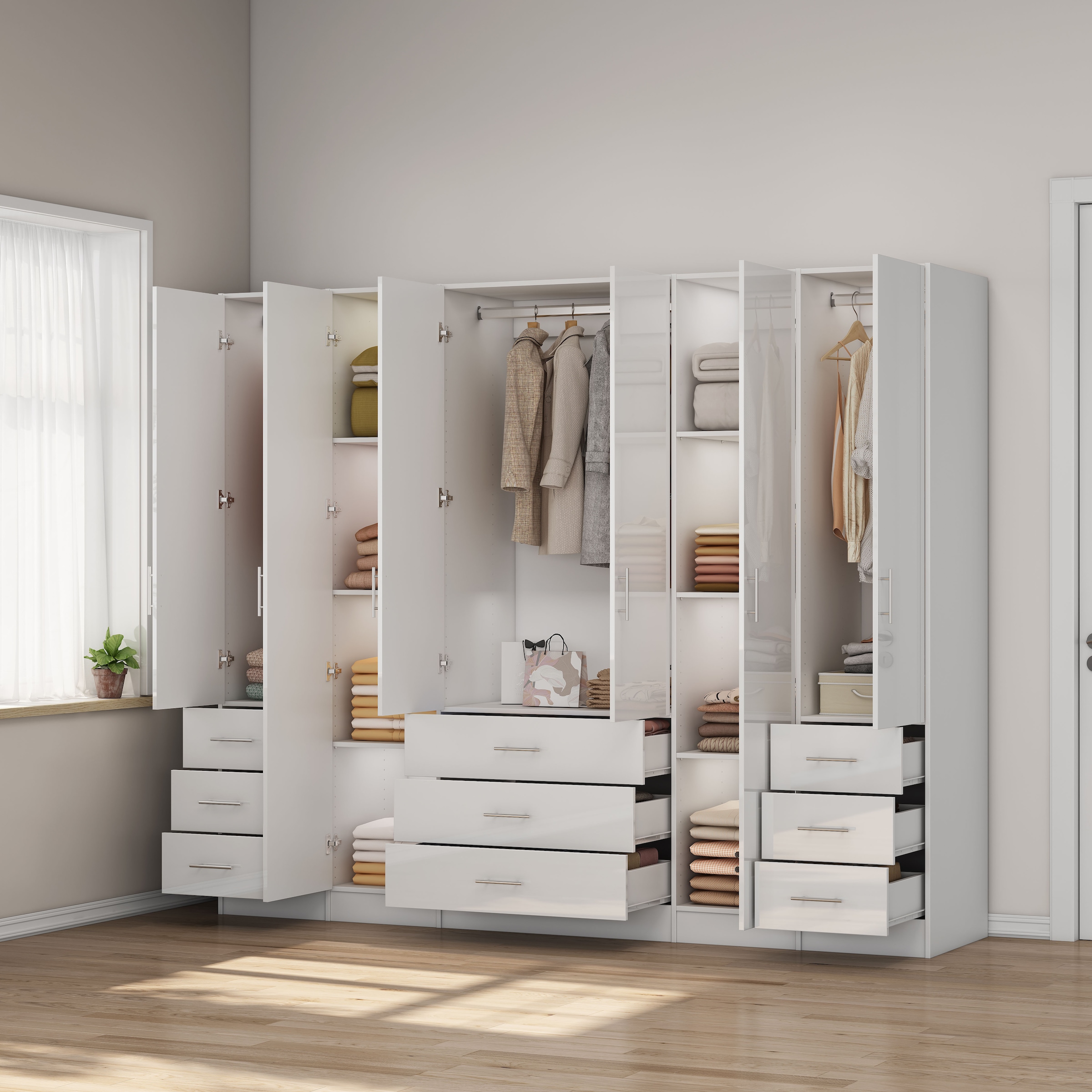 OTTO home Kleiderschrank »Trento Schlafzimmerschrank Garderobe Hochglanz Bestseller«