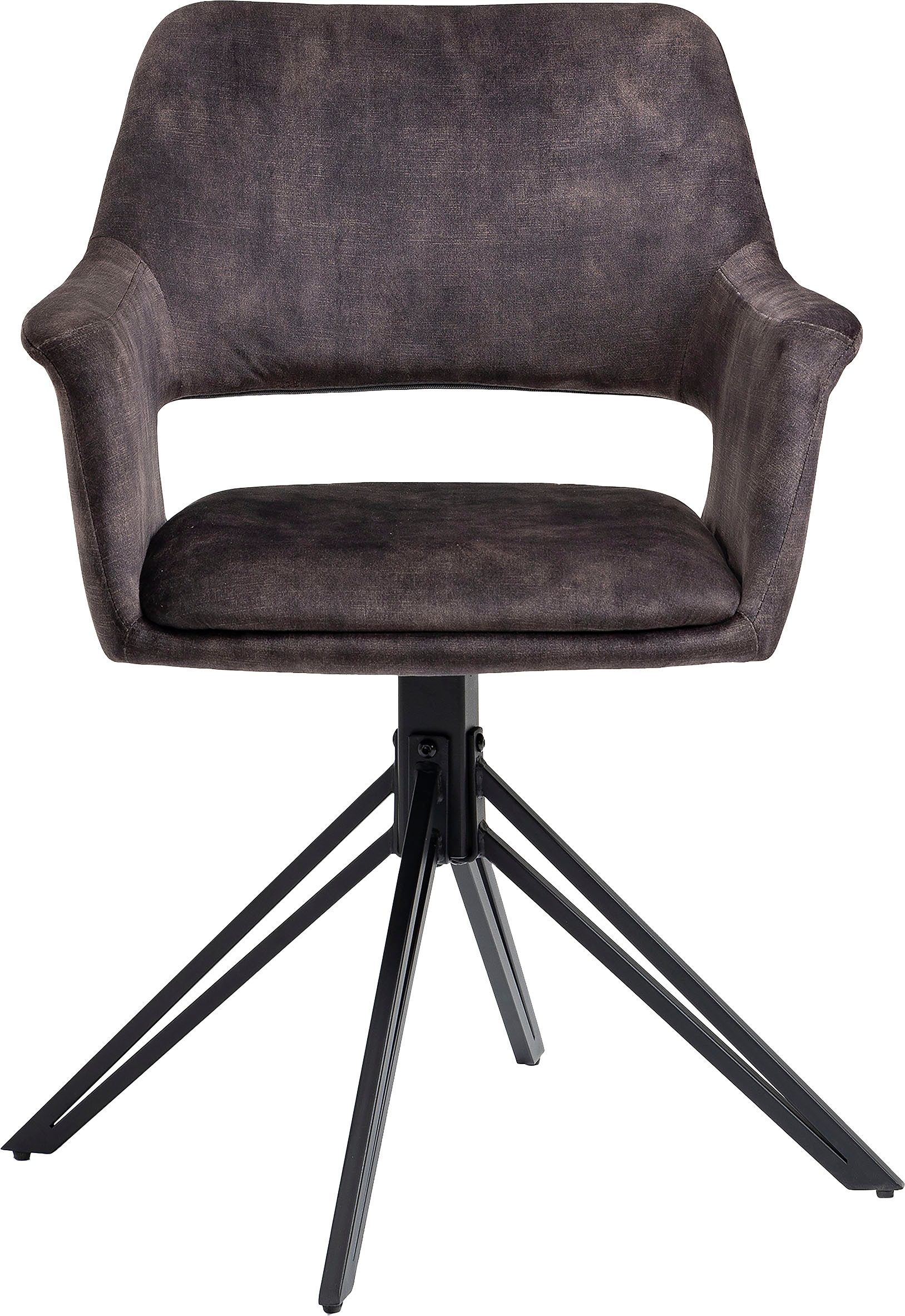 byLIVING Esszimmerstuhl »Estelle«, (Set), 2 St., Samtstoff, 360 Grad drehbar