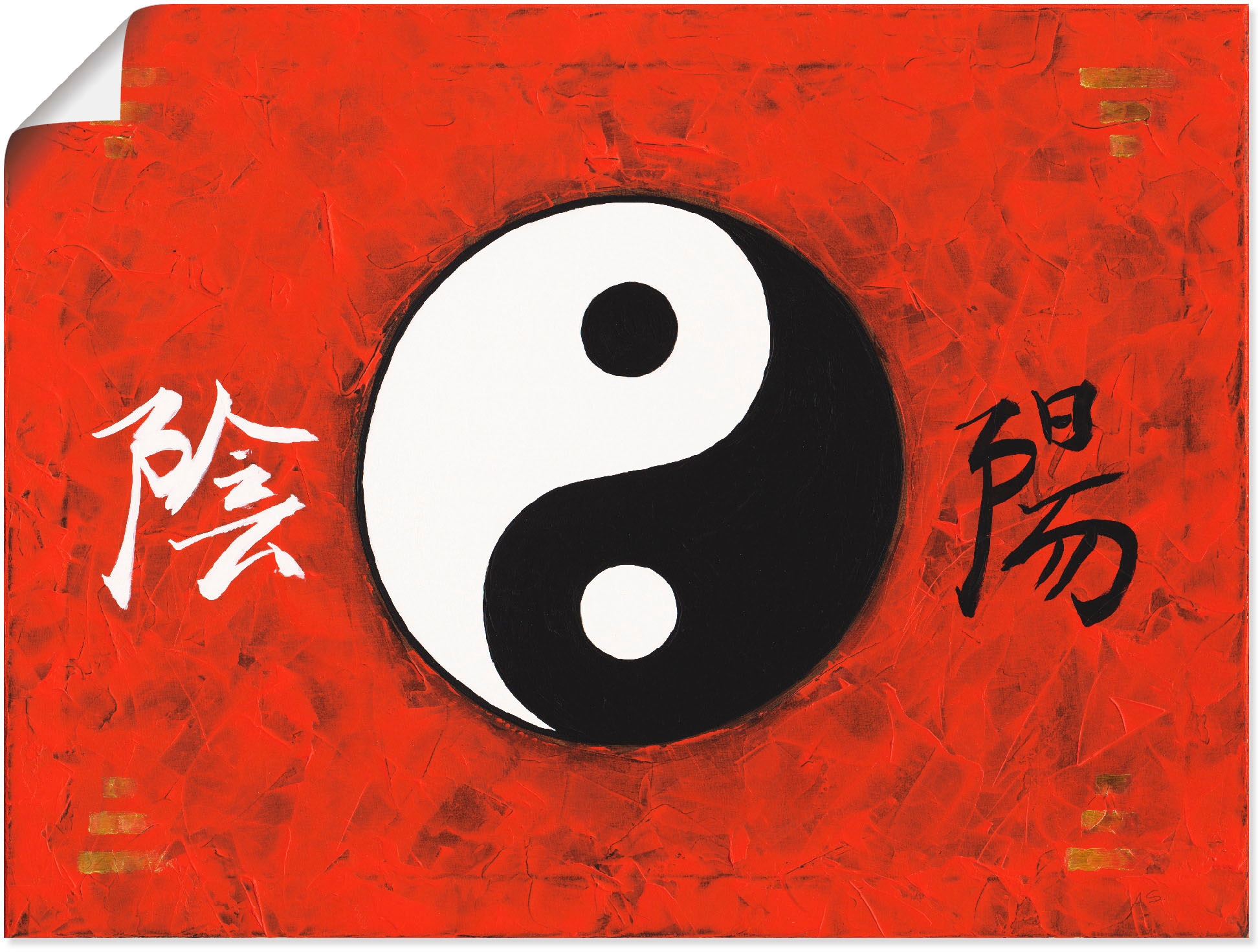 Artland Wandbild »Yin & Yang«, Zeichen, (1 St.), als Alubild, Outdoorbild, Poster in verschied. Größen