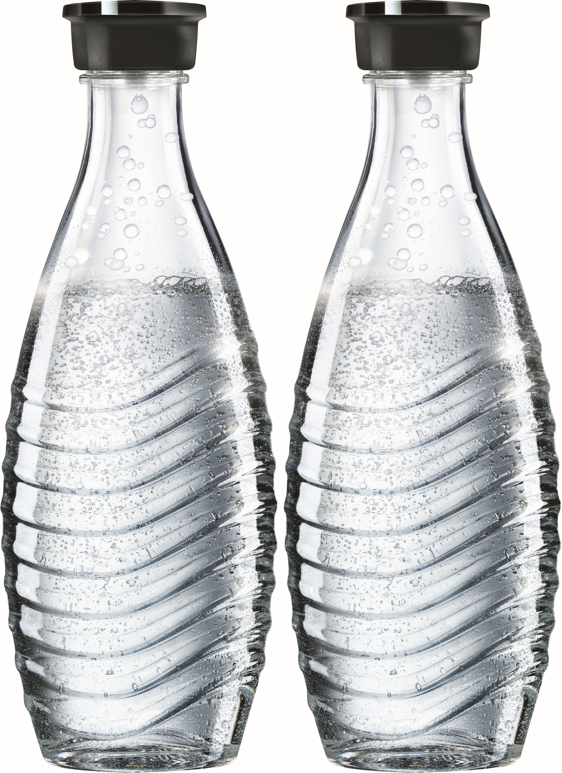 SodaStream Wassersprudler (7 CO2-Zyl., tlg.), »»Crystal« Raten kaufen Glaskaraffen, auf Mega-Bundle«, Wassersprudler, Abtropfhalter, Flaschenbürste