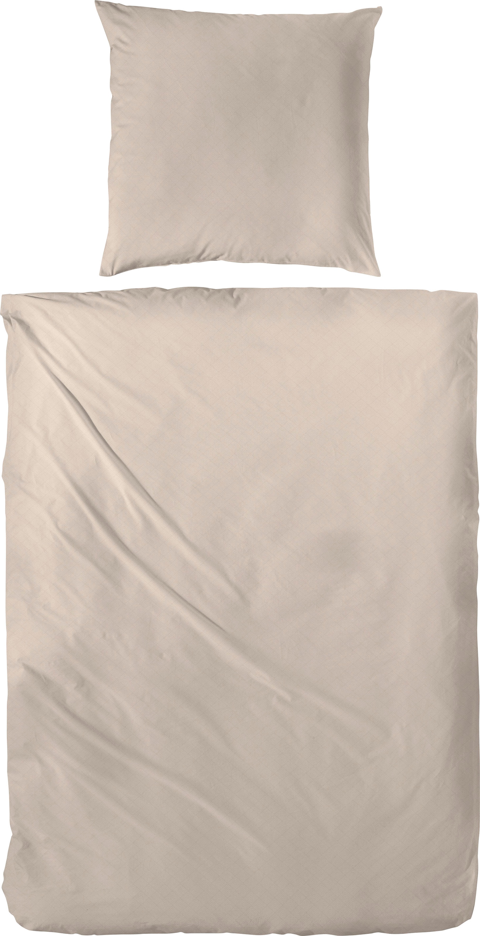 PRIMERA Bettwäsche »Faúxuni« 2 Stk. tlg. mit grafischen kleinen Mustern taupe Obermaterial: 100% Baumwolle B/L: 155 cm x 220 cm