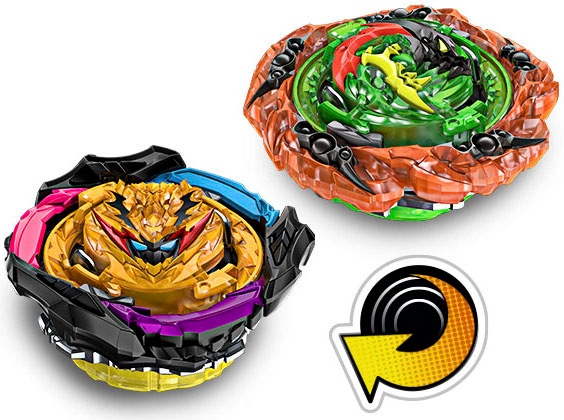 Hasbro Speed-Kreisel »Beyblade Burst QuadStrike Light Ignite Battle Set«, Arena mit 2 Startern und 2 rechtsdrehende Kreiseln