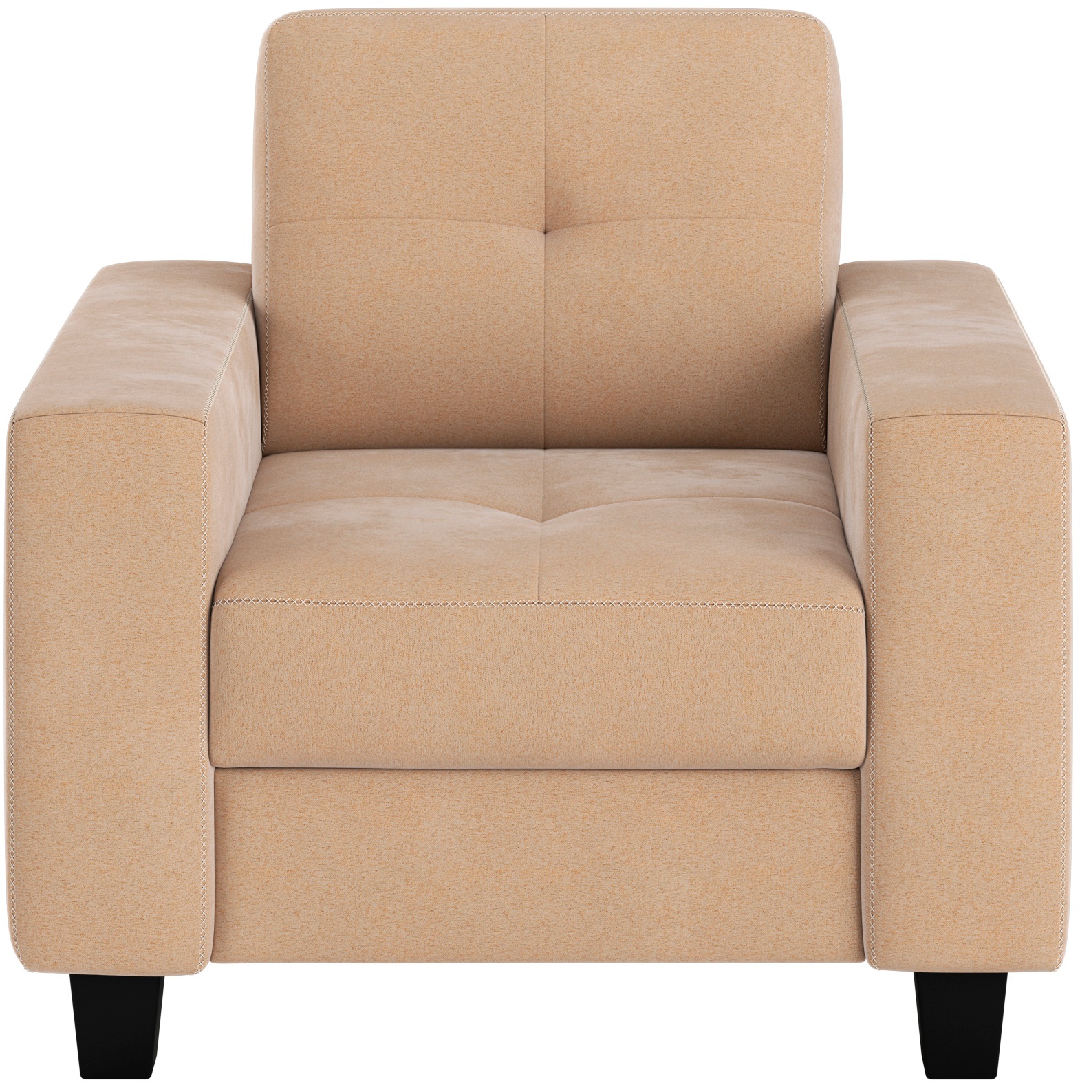 PLACES OF STYLE Sessel »Varese« Kreuznaht in beige günstig online kaufen