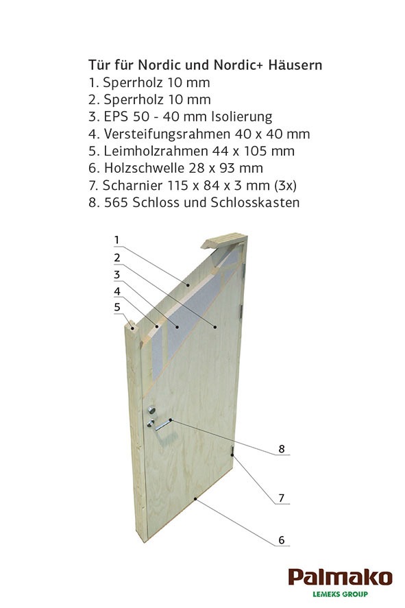 Palmako Garage »Andre«, BxTxH: 603x622x216 cm, ohne Tor, natur