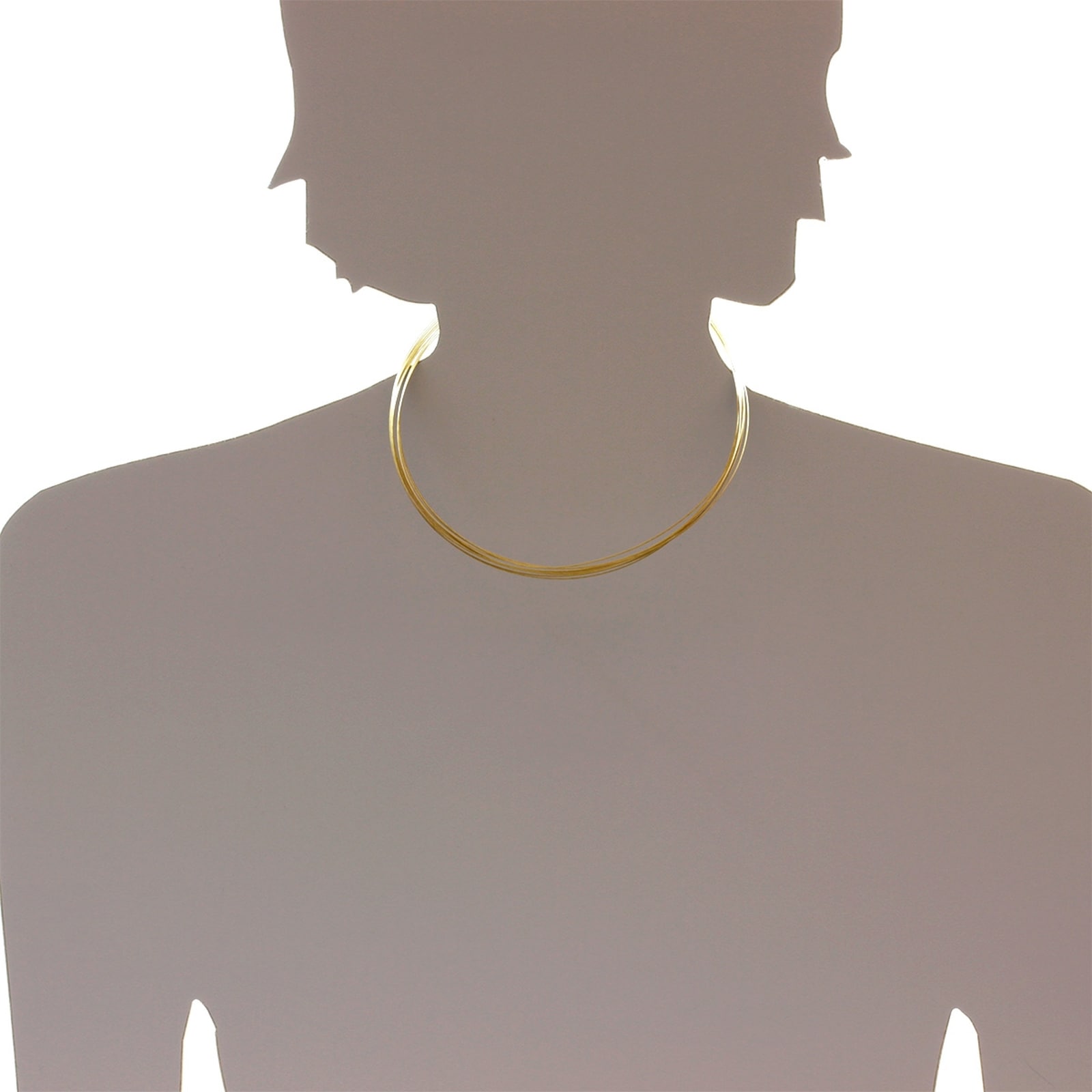 OSTSEE-SCHMUCK Halsreif »Ostsee-Schmuck Halsreif Nyloncollier 13-reihig -goldfarben-«, (1 tlg.)