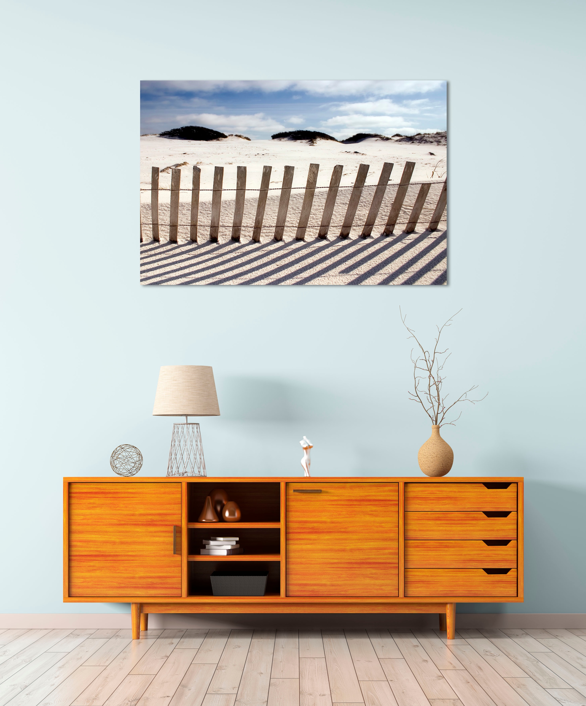 queence Acrylglasbild »Erold« Deutschland   Düne   Gräser   Himmel   Spa günstig online kaufen