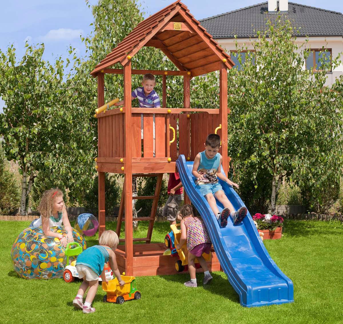 FUNGOO Spielturm »JOY«, mit Rutsche