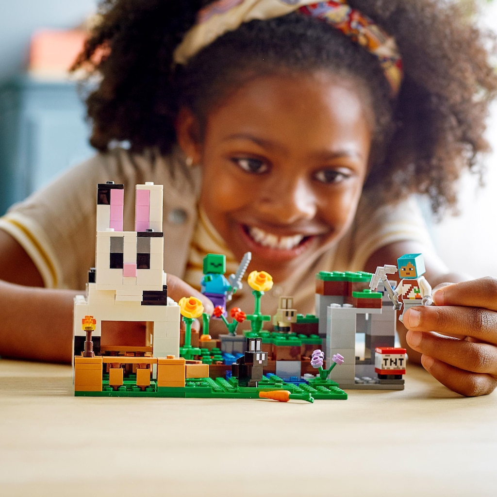 LEGO® Konstruktionsspielsteine »Die Kaninchenranch (21181), LEGO® Minecraft™«, (340 St.)