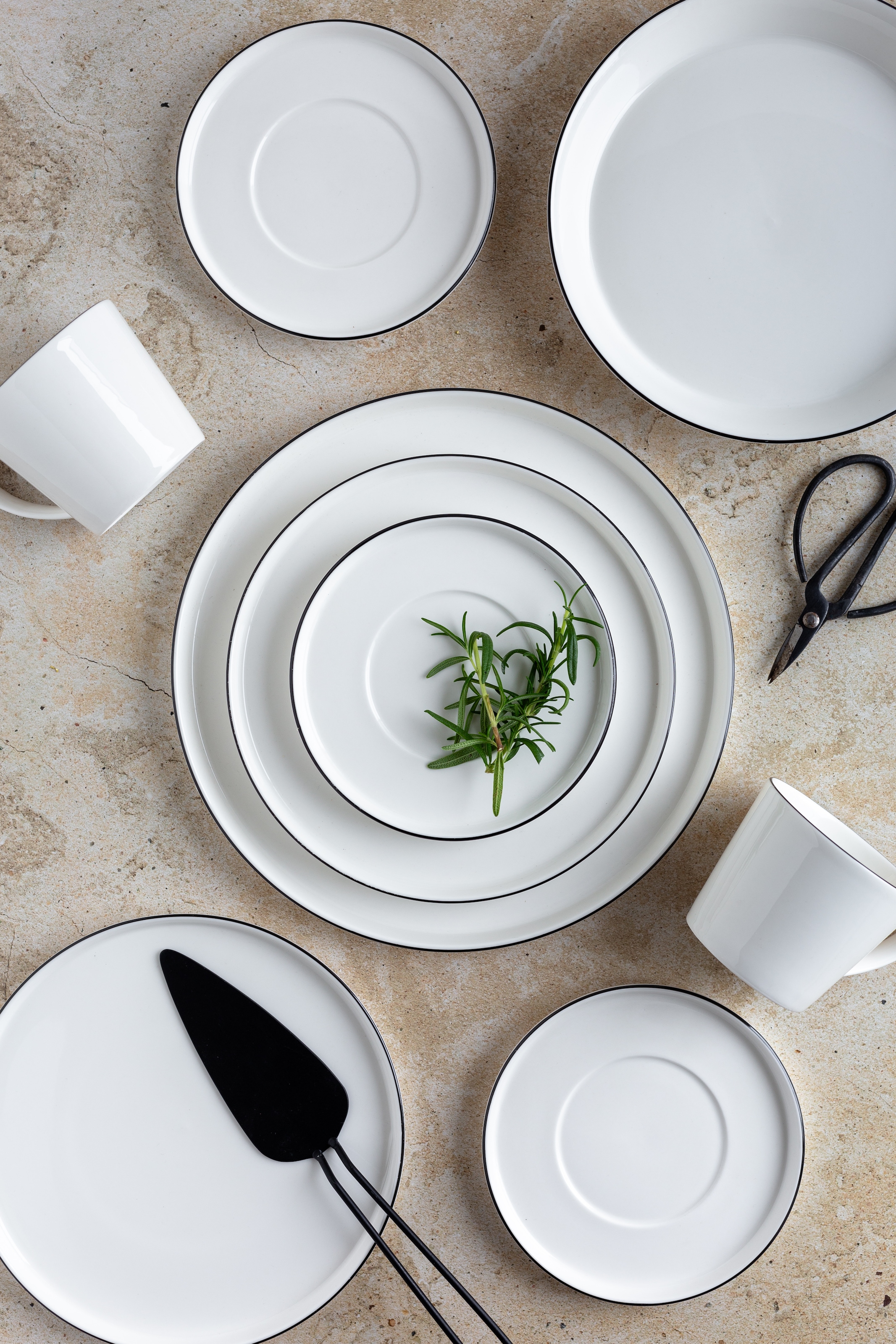 MÄSER Kaffeeservice »SITA, Kaffeeservice, Porzellan«, (Set, 18 tlg.), Geschirr-Set, Service