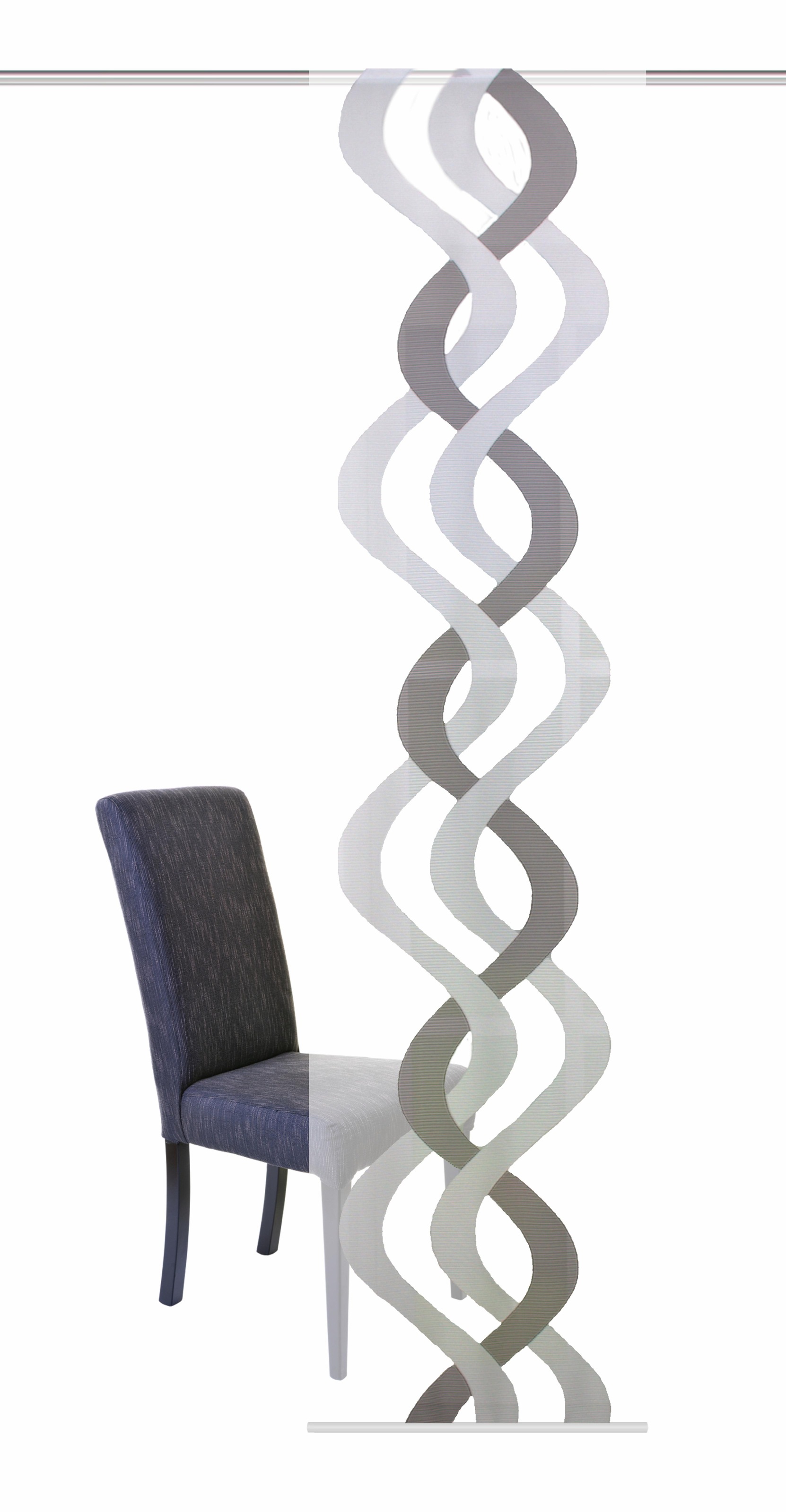 HOME WOHNIDEEN Schiebegardine »RONALD« Klettband 1 Stk. tlg. HxB: 245x60, i günstig online kaufen