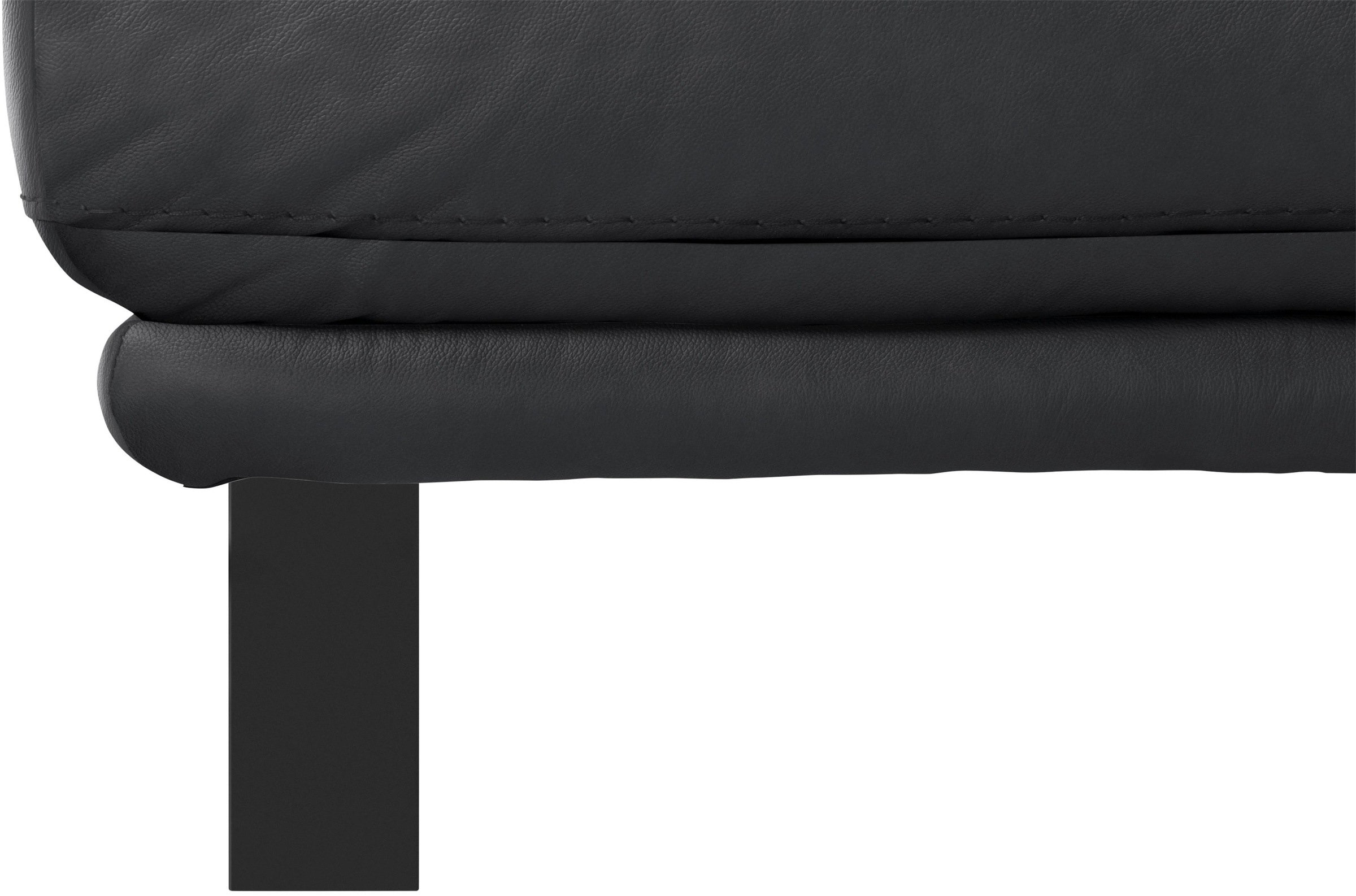 W.SCHILLIG Hocker »montanaa«, mit Metallkufen in Schwarz pulverbeschichtet, Breite 71 cm