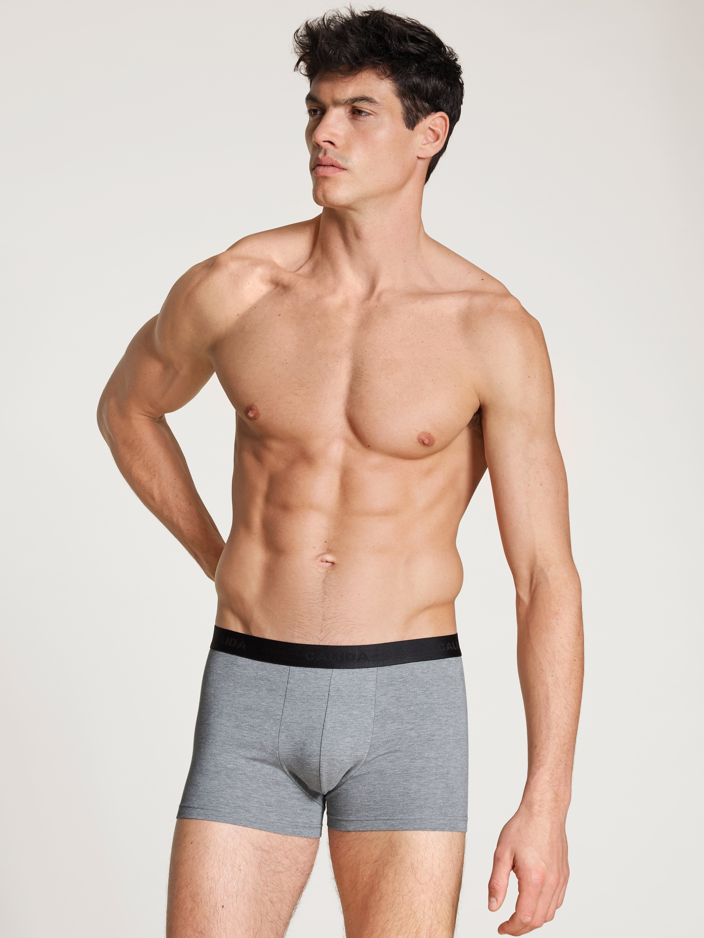 CALIDA Boxershorts »Natural Benefit«, (3er Pack), mit formstabiler Single Jersey-Qualität