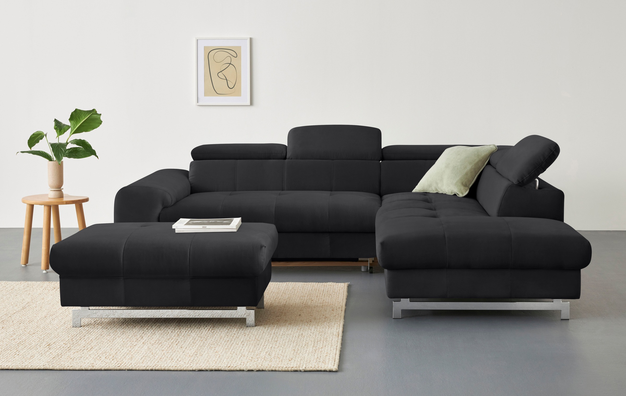 COTTA Hocker »Chef« mit edlen Metallfüßen