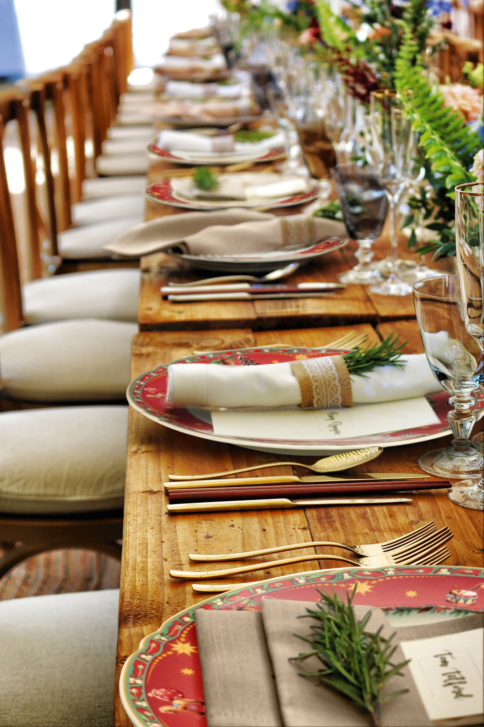 Seltmann Weiden Tafelservice »Teller Set Weihnachten, Advent, Geschirr-Set Marie-Luise« mit weihnachtlichem Dekor, Made in Germany, 12 Teile, für 6 Personen