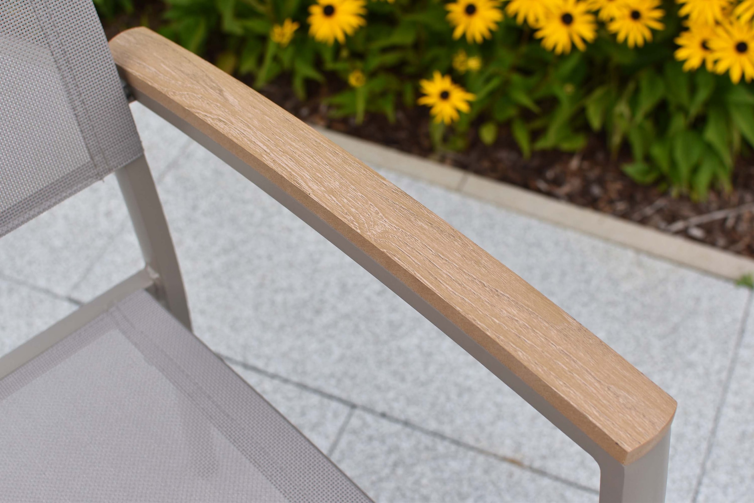 MERXX Gartensessel »Piemont« Set, 2 Stk. tlg. Armlehnen und Applikationen aus Kunststoff