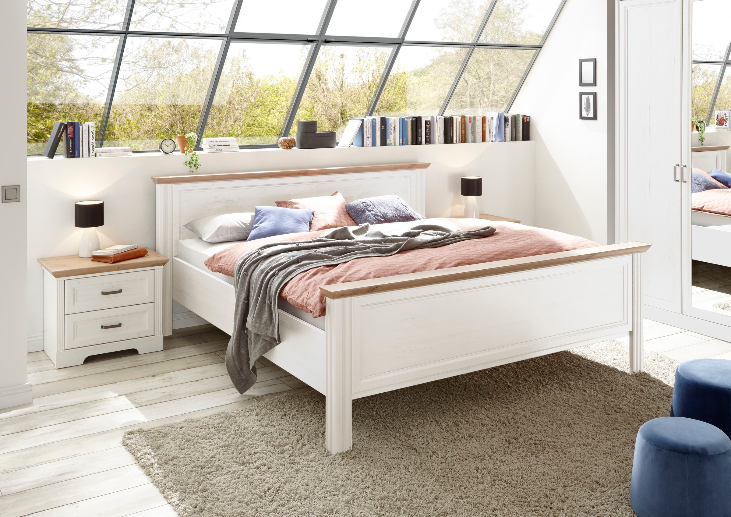 Bild von Schlafkontor Bett »Jasmin«, im Landhaus Stil
