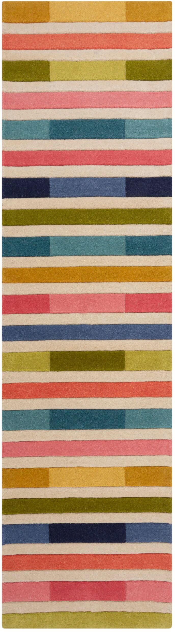 FLAIR RUGS Läufer »Piano«, rechteckig, 10 mm Höhe, gestreift, rechteckig günstig online kaufen