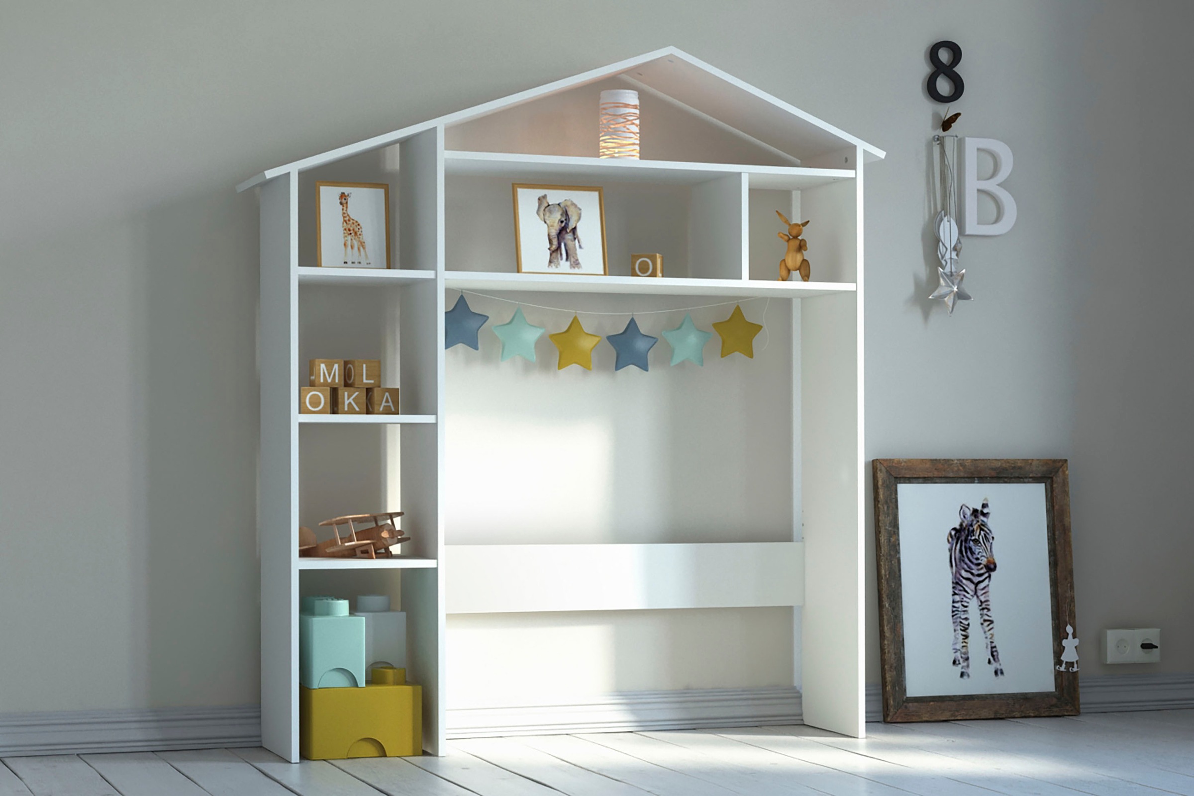 Lüttenhütt Regal »Lizzi« Kopfteil für Kinderbett, für Bettbreite 100 cm günstig online kaufen