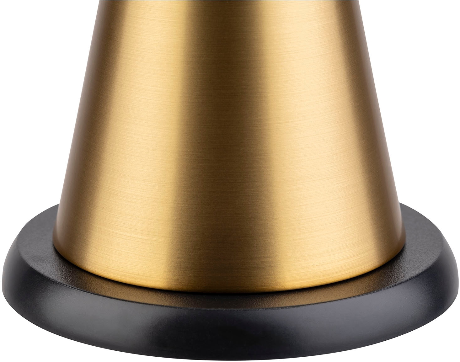 APS LED Tischleuchte »Akku-Tischleuchte "CONE", Höhe 18 cm«, 1 flammig, Leuchtmittel LED-Modul | LED fest integriert, inkl. Ladestation, USB-Ladekabel und Fernbedienung