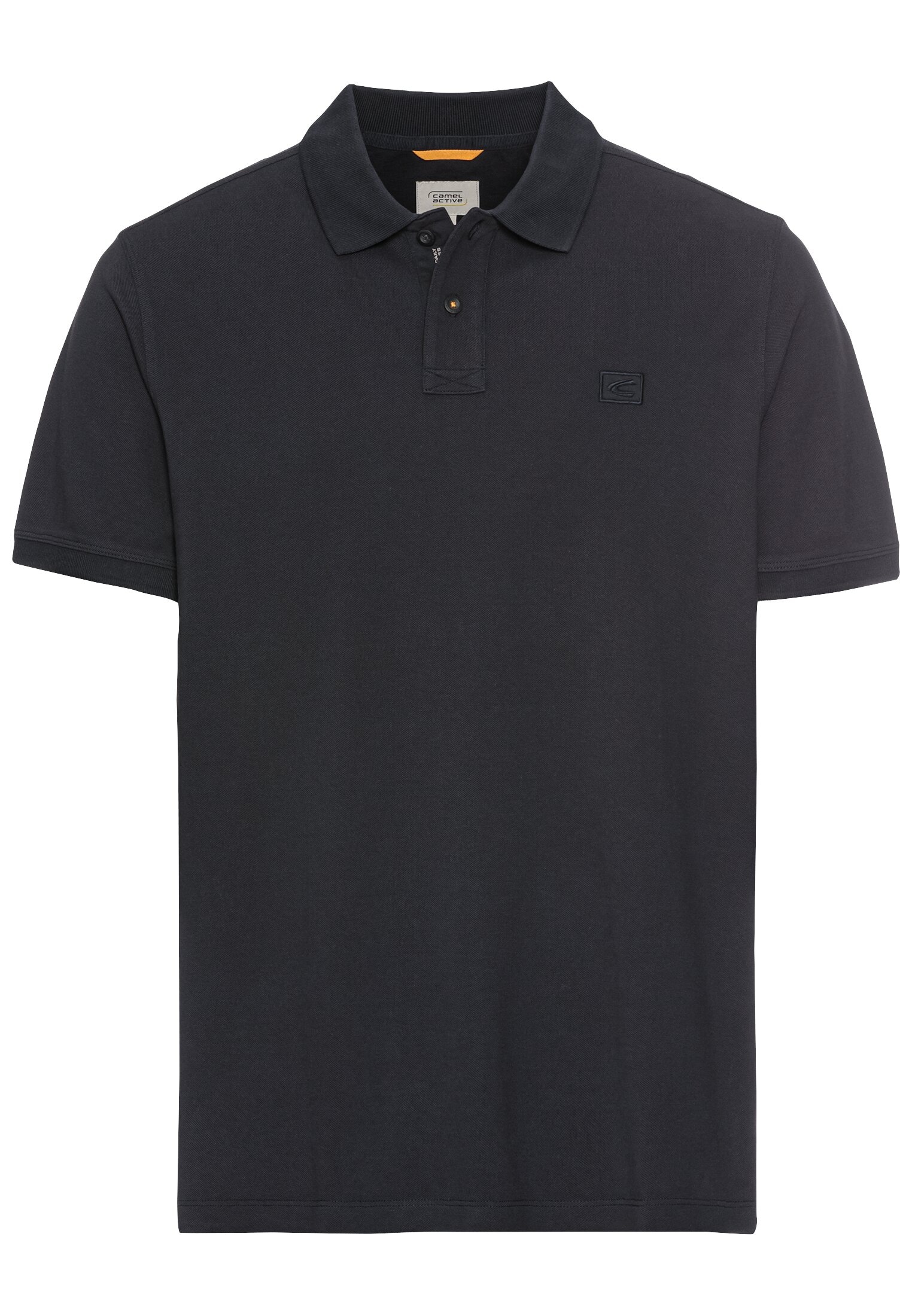camel active Poloshirt normale Passform, Polokragen, 2-Knopf-Form, mit Logo-Stickerei