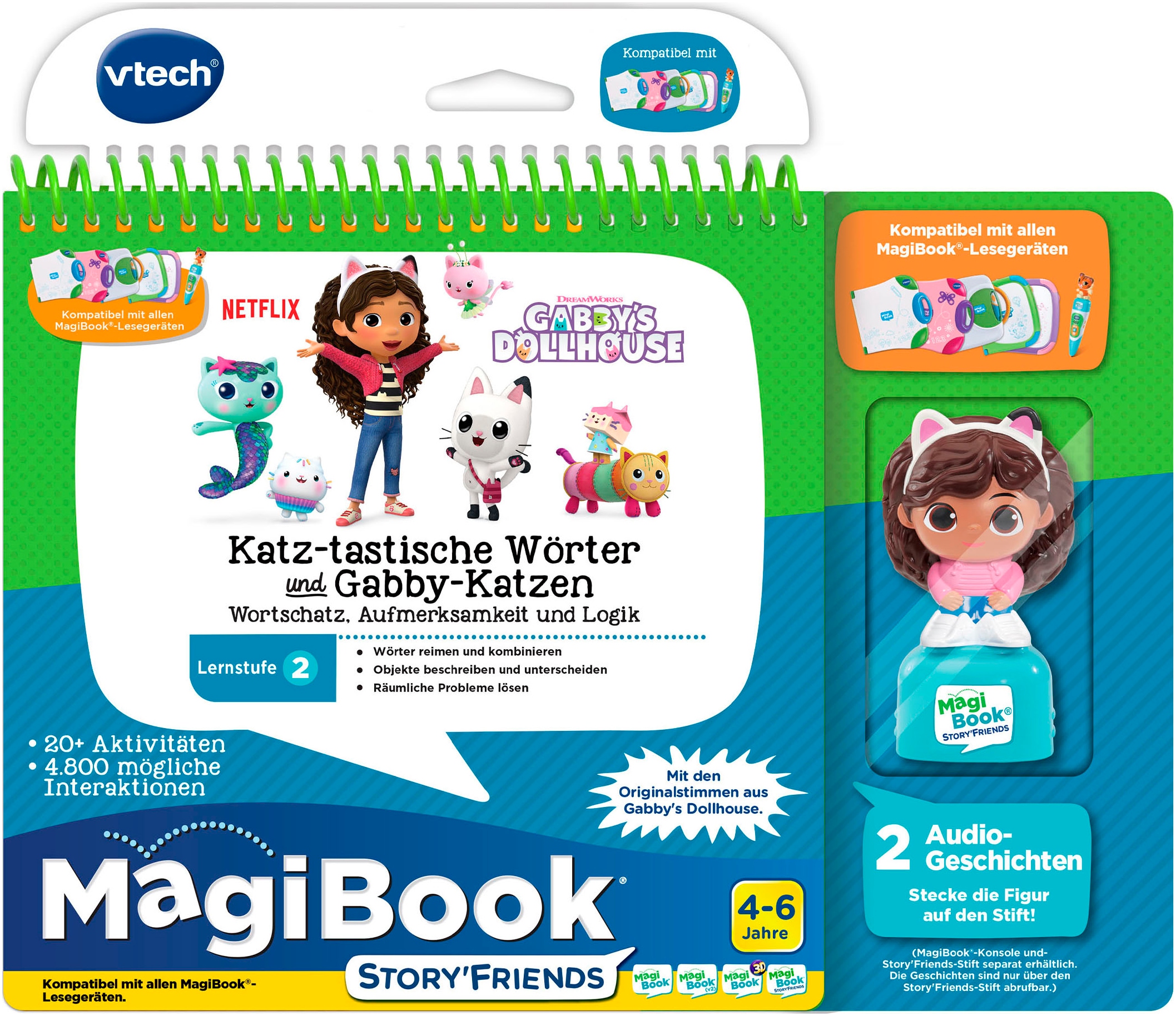Vtech® Kinderbuch »MagiBook Lernstufe 2 - Gabby's Dollhouse« inkl. Story'Friend Lernfigur