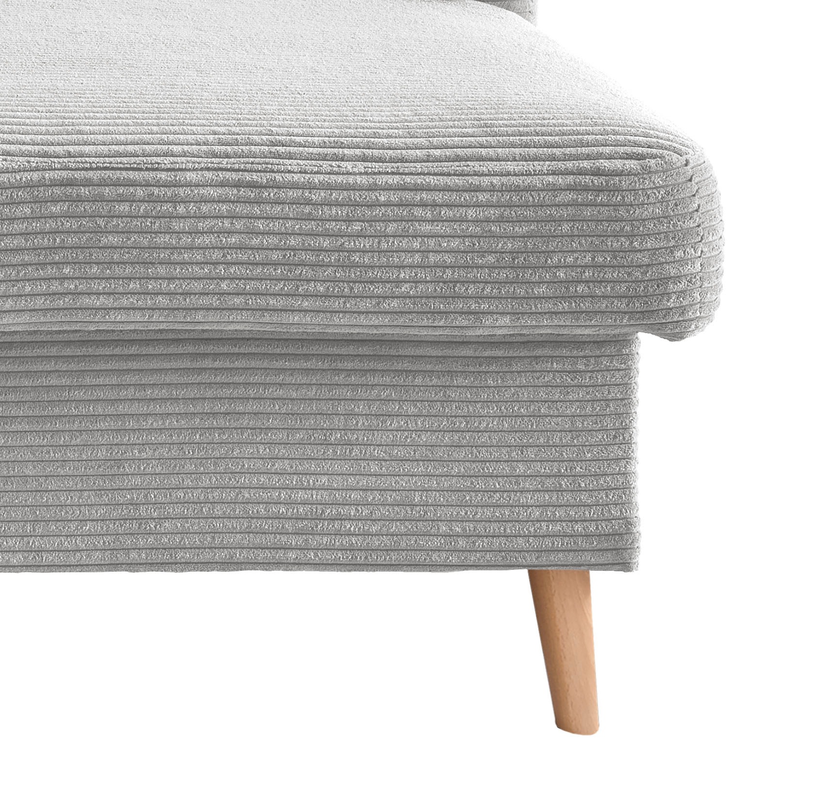 INOSIGN Ecksofa »Valentina L-Form«, 2 Zierkissen, mit Seitentasche, ausziehbarer Liegefläche, Bettkasten