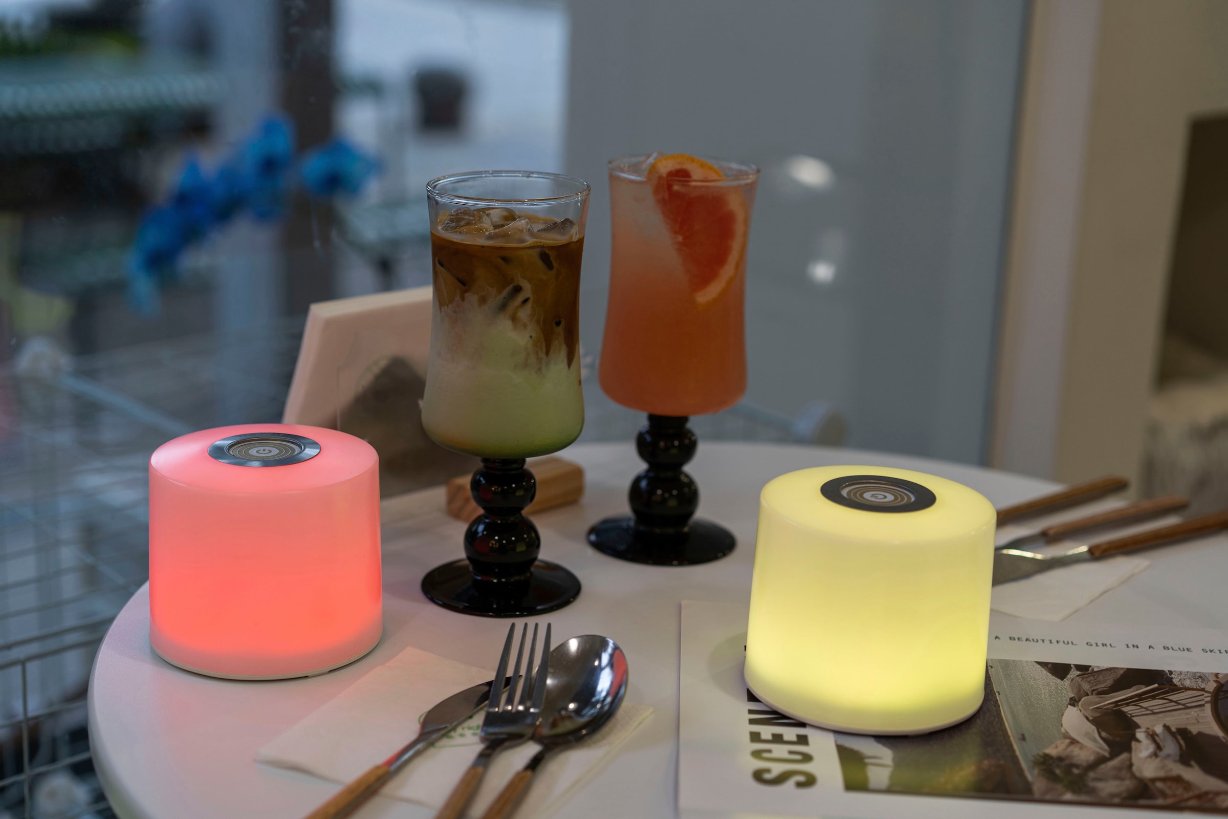 LUTEC Smarte LED-Leuchte »NOMA«, 1 flammig-flammig, Smart-Home Tischleuchte