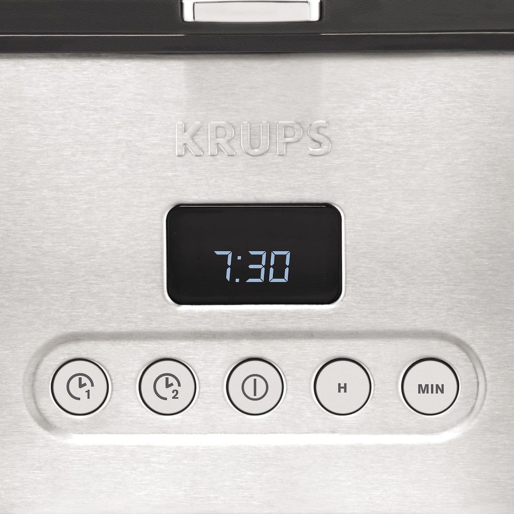 Krups Filterkaffeemaschine »KM442D«, 1,25 l Kaffeekanne, Papierfilter, 1x4, mit Keep Warm-Funktion
