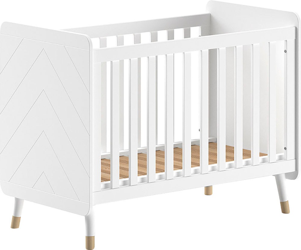 Vipack Babymöbel-Set, (Made in Europe), 4- tlg. bietet alles für Ihr Kinderzimmer, Ausf. satin weiß lackiert