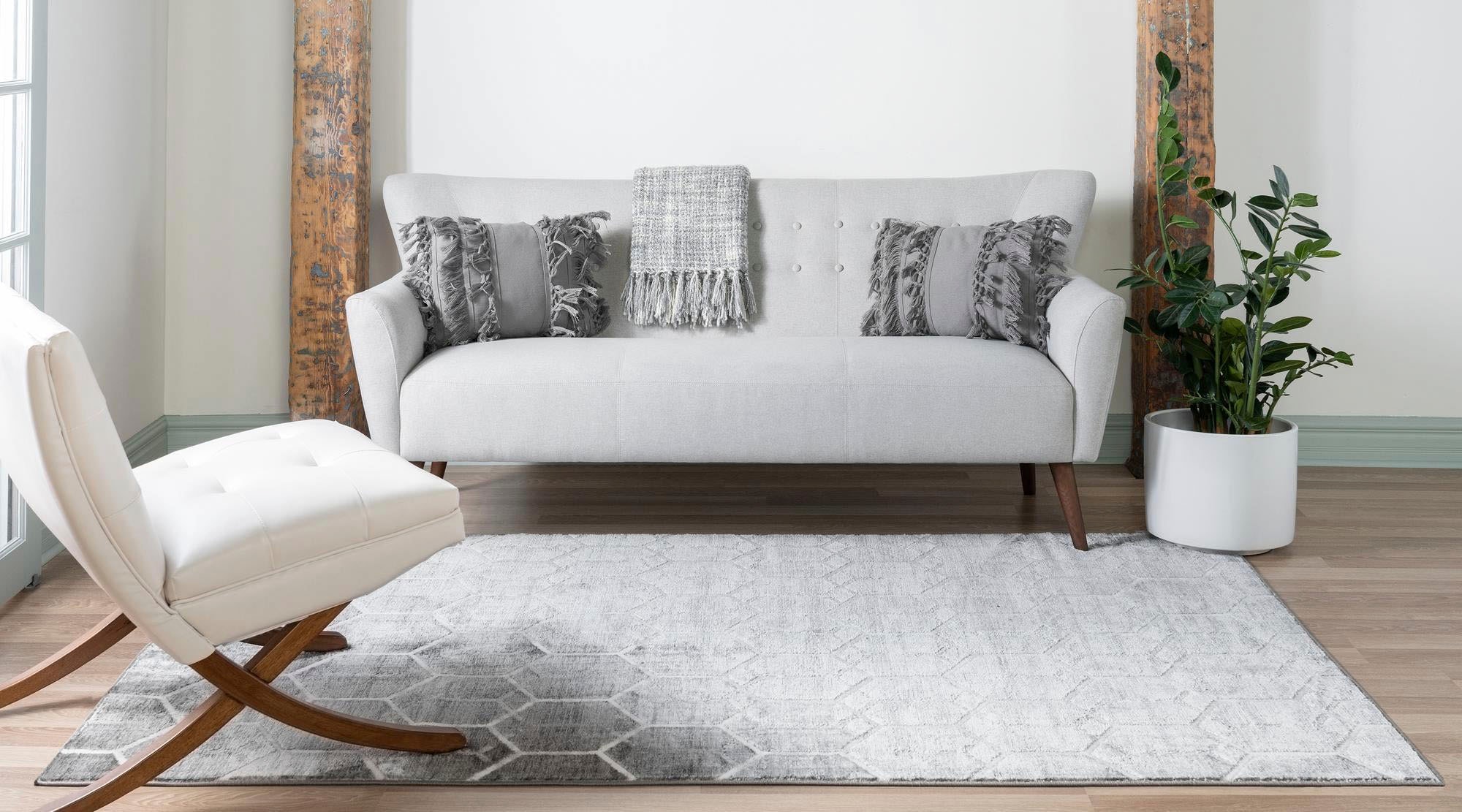 Myflair Möbel & Accessoires Teppich »Titan Trellis, LAGERRÄUMUNG!« rechteckig 13 mm Höhe Kurzflor, gewebt, modernes geometrisches Design