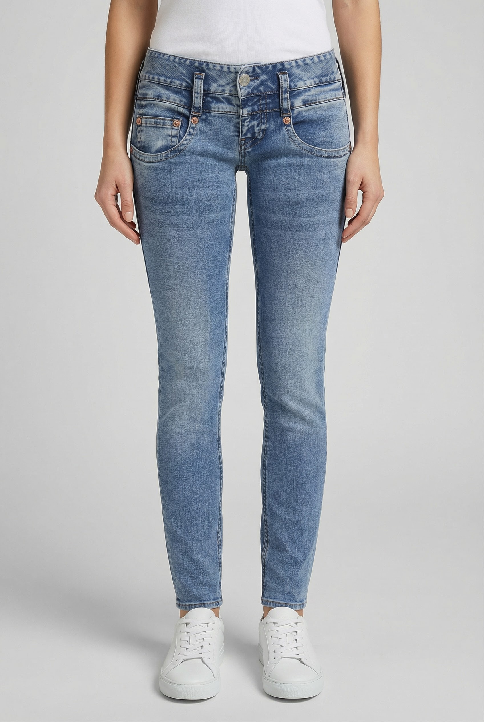 Herrlicher Slim-fit-Jeans »Pitch Slim Denim« aus Stretch-Denim