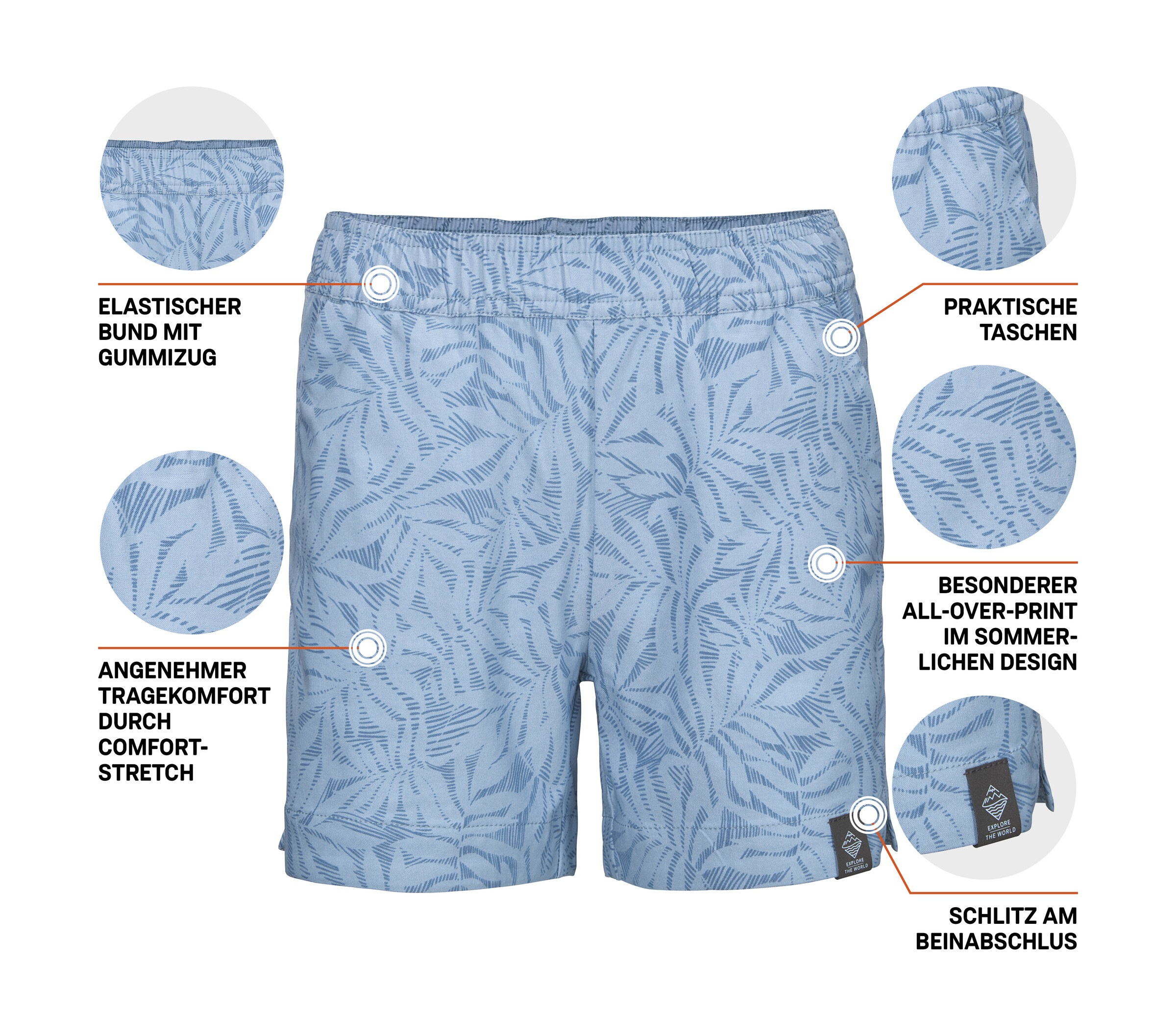 Killtec Shorts »KOS 113 GRLS SHRTS«  Leichte Mädchen-Shorts, elastisch, mit All-Over-Print.