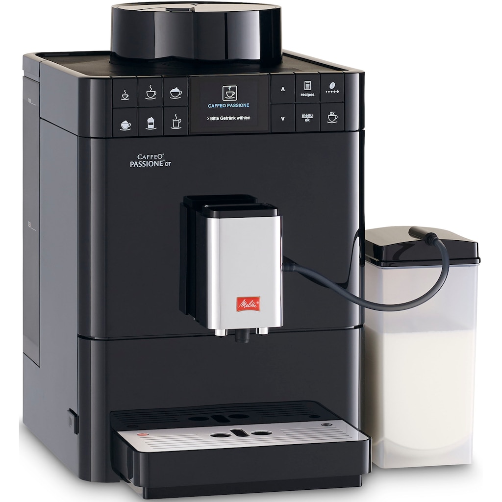 Melitta Kaffeevollautomat »Passione® One Touch F53/1-102, schwarz«, One Touch Funktion, tassengenau frisch gemahlene Bohnen