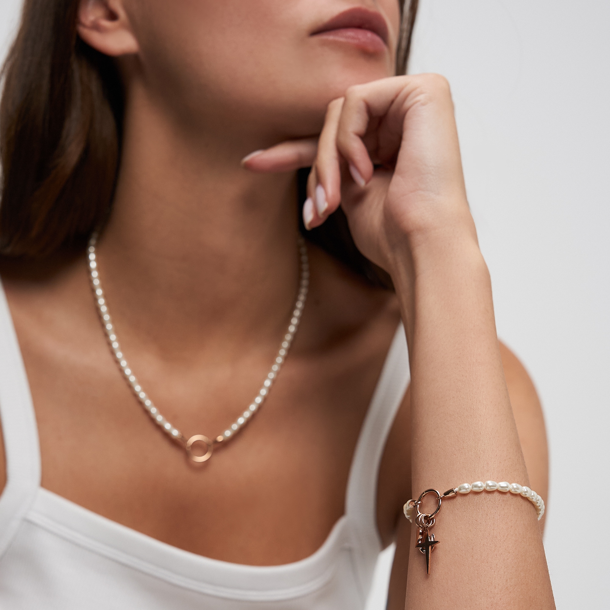 Tamaris Armband »Pearl Charms« mit Glasperle