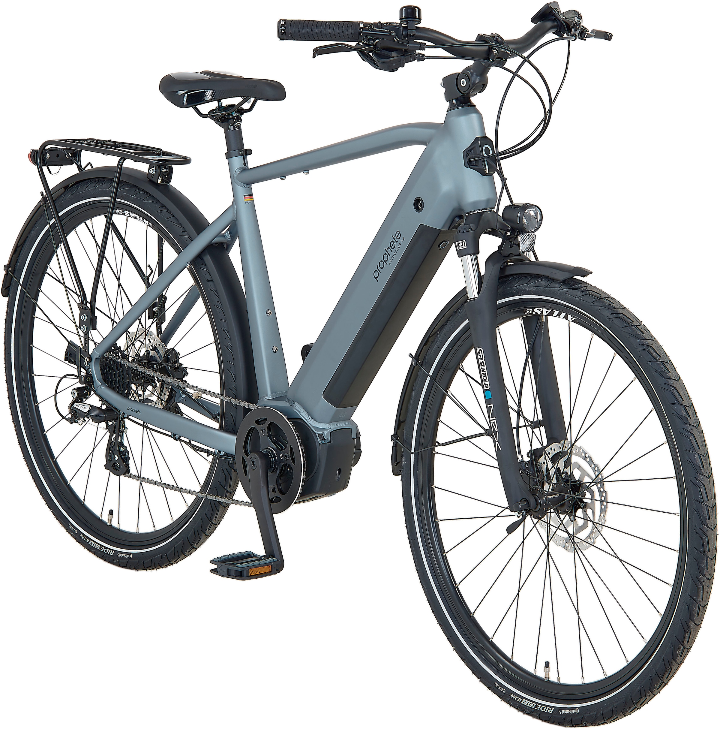 Prophete E-Bike »Prophete E-Bike Entdecker 3.8«, 8 Gang, Shimano, Altus, Mittelmotor 250 W, Pedelec