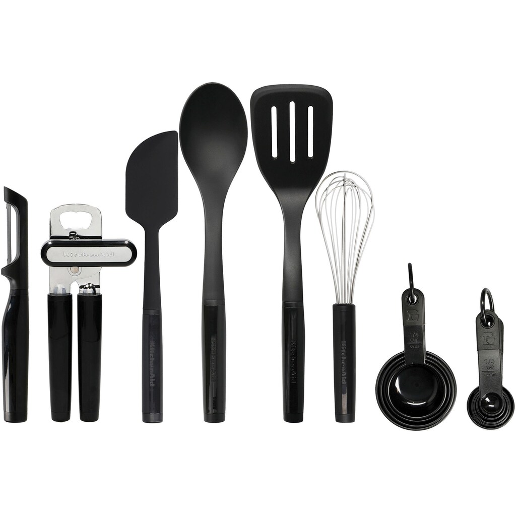 KitchenAid Küchenorganizer-Set, (Set, 15 tlg.), Starter-Set für den täglichen Gebrauch, Nylon, hitzebeständig