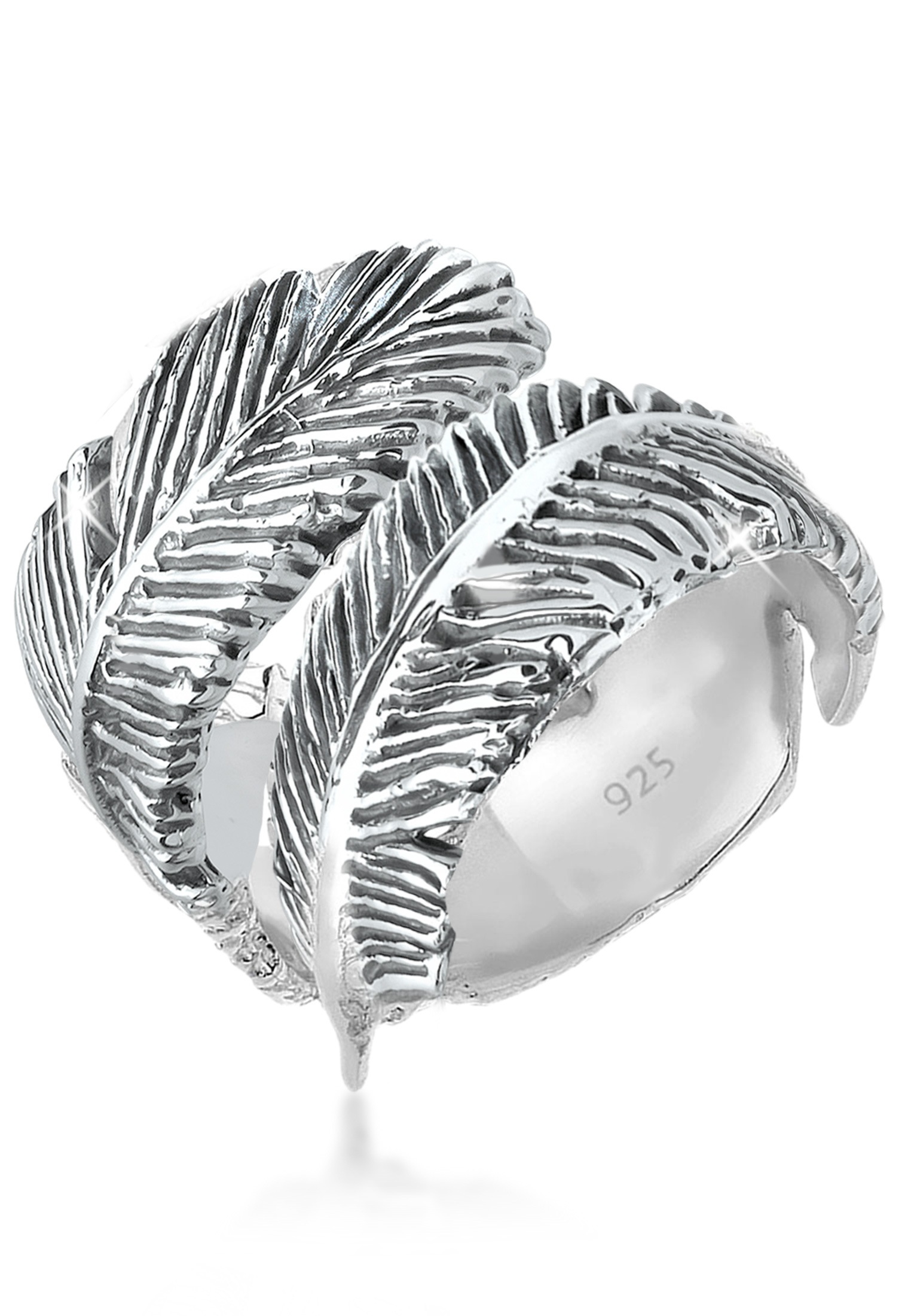Elli Fingerring »Offen mit Feder Design 925 Silber« kaufen