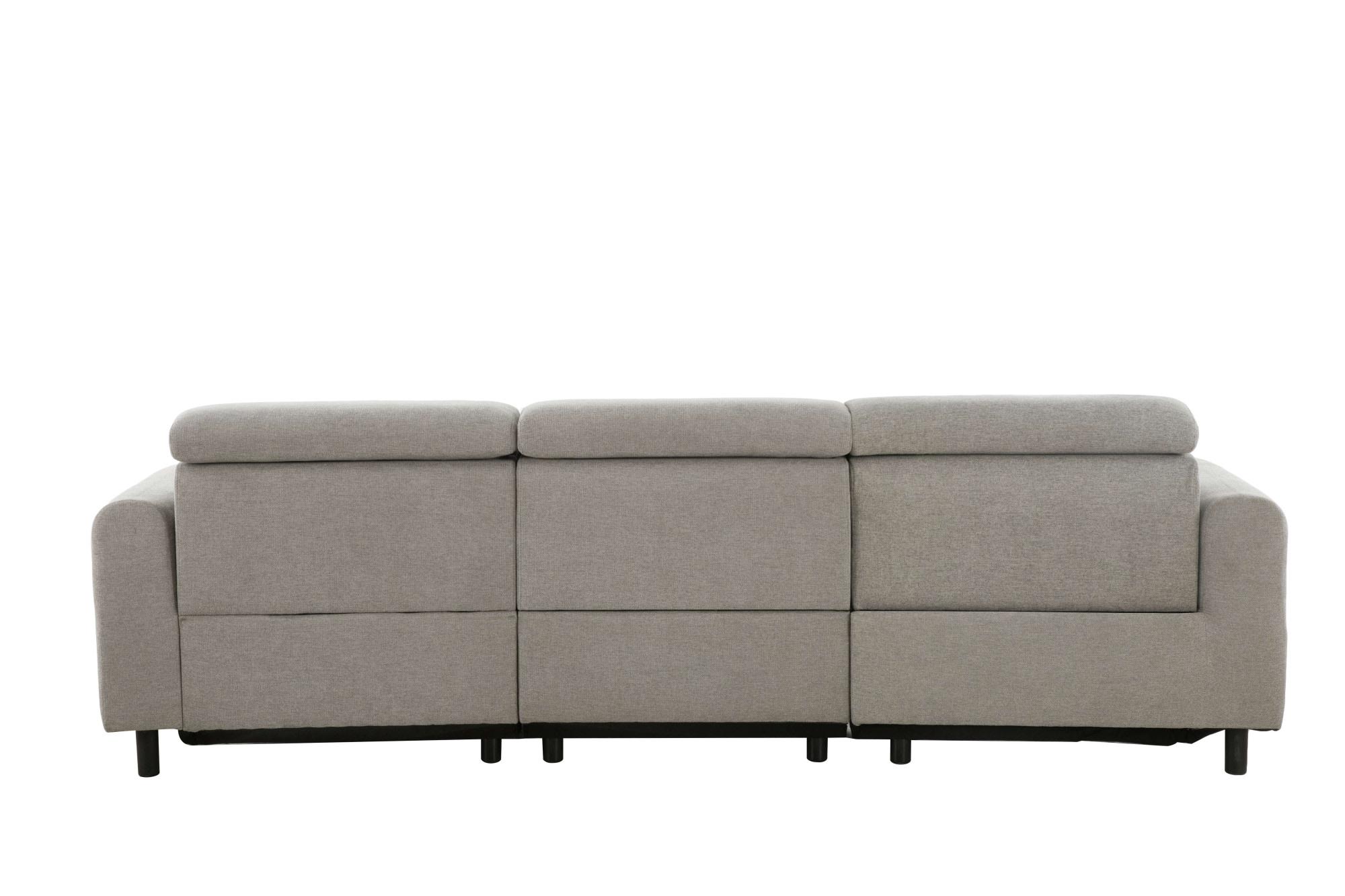 Home affaire Ecksofa »SKAANE Struktur, L-Form, 274 cm, manuelle u. elektrische Funktion,«, 274 cm, mit Kopfteilverstellung und man. oder elektr. Relaxfunktion