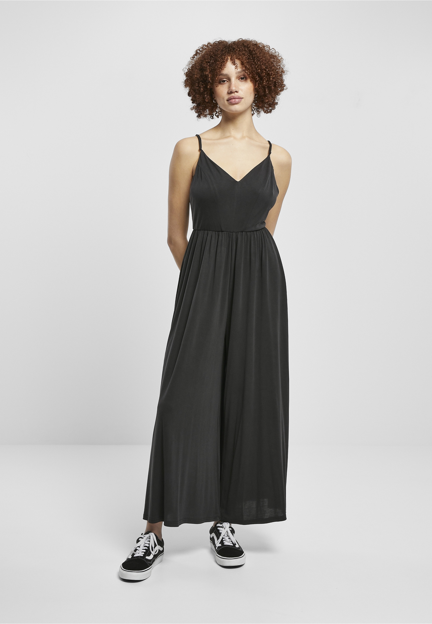 URBAN CLASSICS Jumpsuit »Urban Classics Damen Ladies Modal Spaghetti Jumpsuit« 1 Stk.