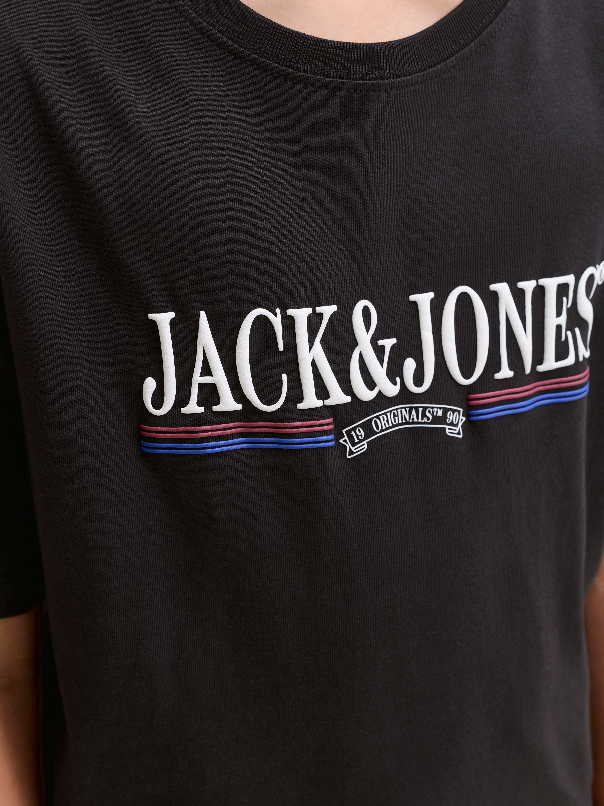 Jack & Jones Junior Rundhalsshirt »JORFREDERIKSBERG GRAPHIC BOX TEE SS JNR« Baumwolle, regular fit
